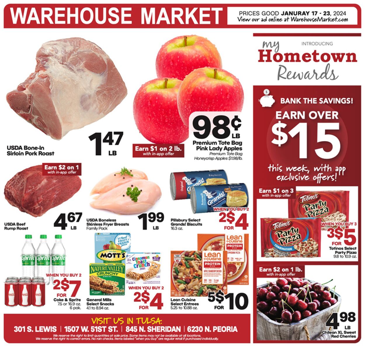 Warehouse Market Weekly Ad Circular - valid 01/17-01/23/2024