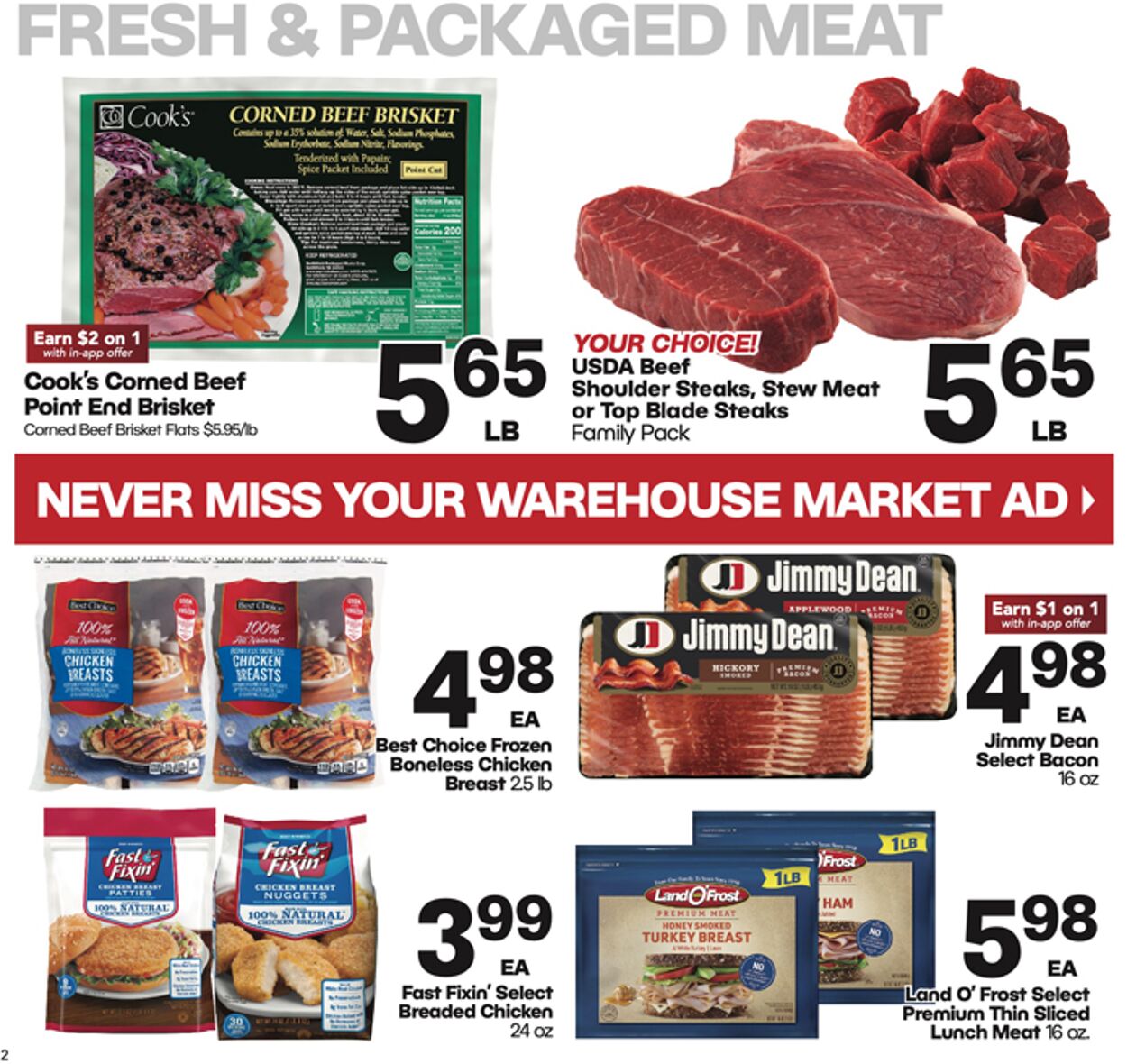 Warehouse Market Weekly Ad Circular - valid 03/13-03/19/2024 (Page 2)