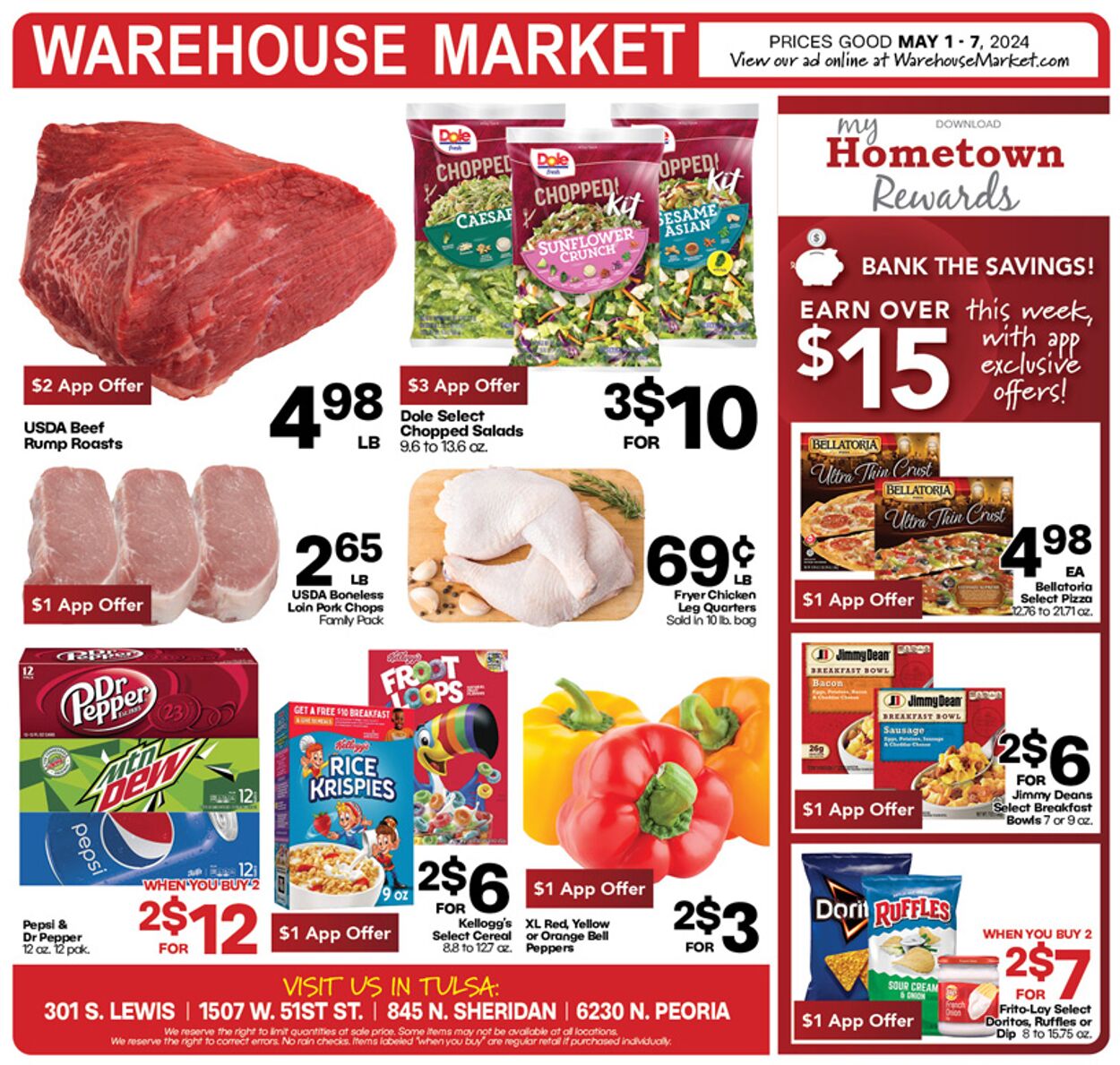 Warehouse Market Weekly Ad Circular - valid 05/01-05/07/2024
