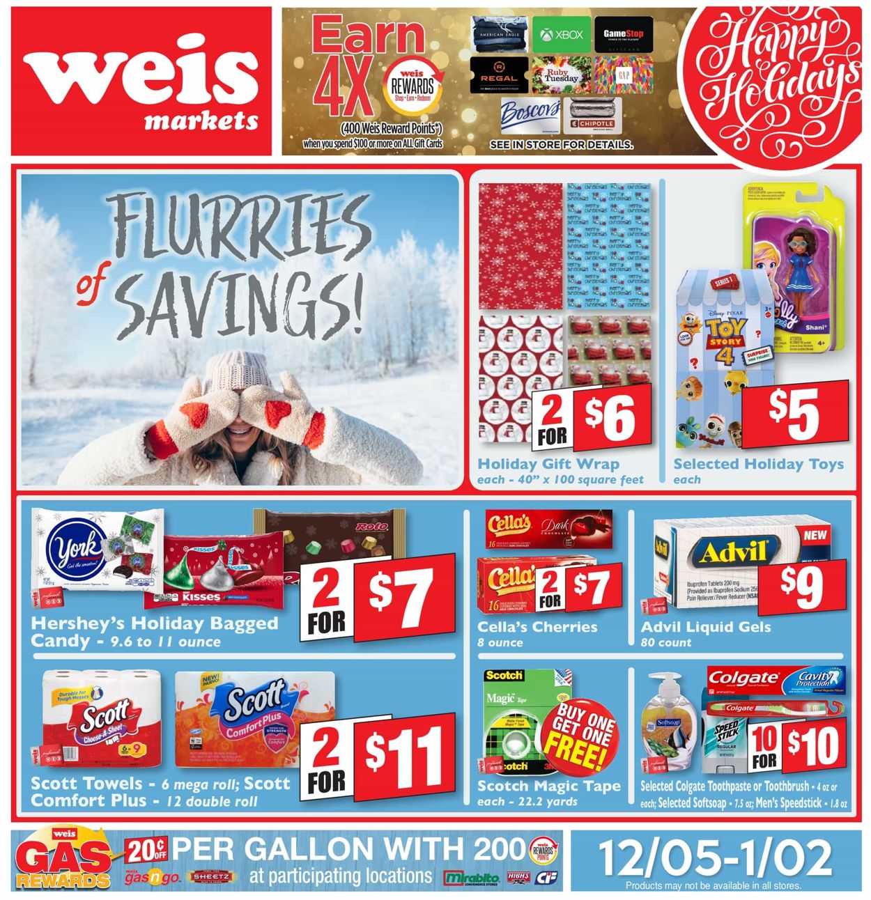 Weis - Holidays Ad 2019 Weekly Ad Circular - valid 12/05-01/02/2020