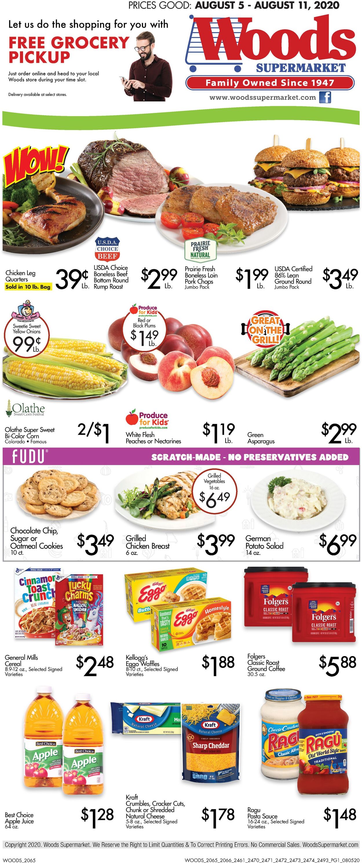 Woods Supermarket Weekly Ad Circular - valid 08/05-08/11/2020