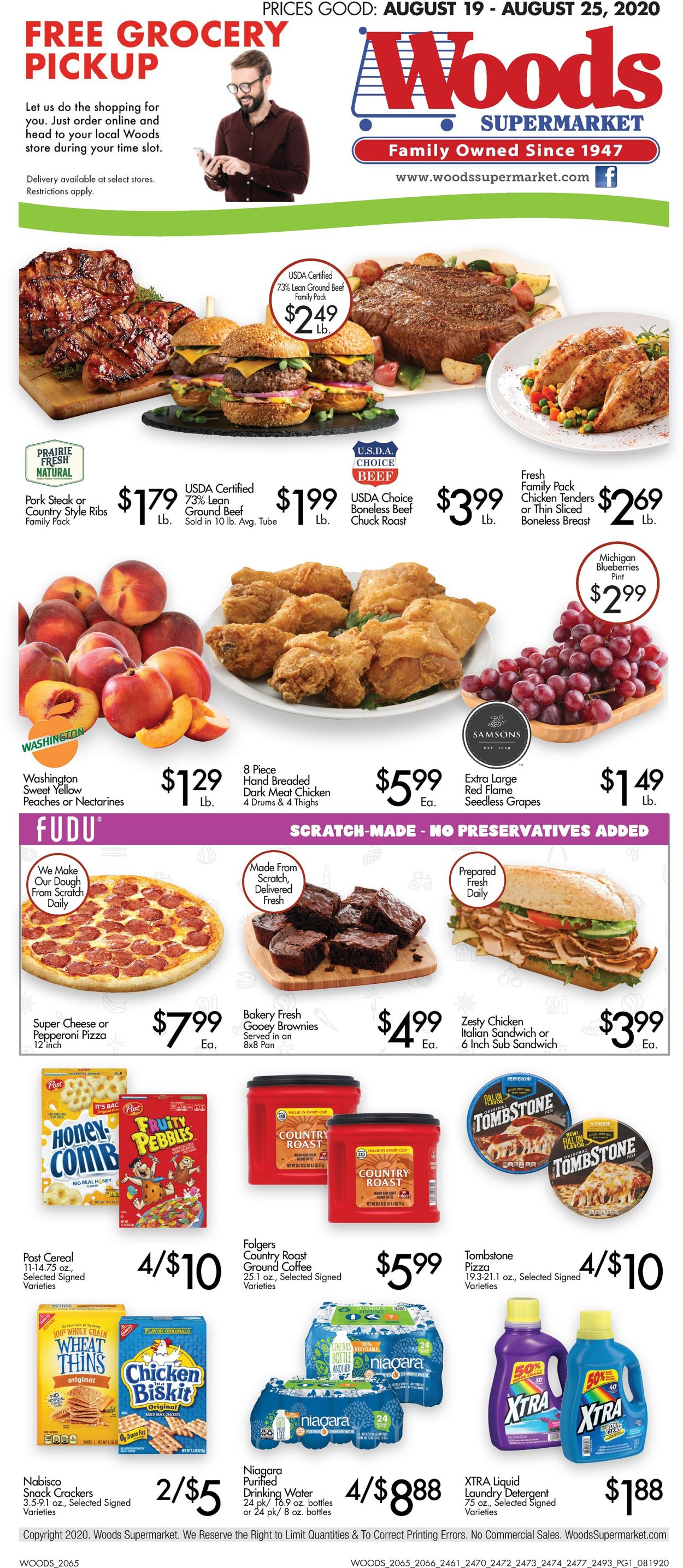 Woods Supermarket Weekly Ad Circular - valid 08/19-08/25/2020