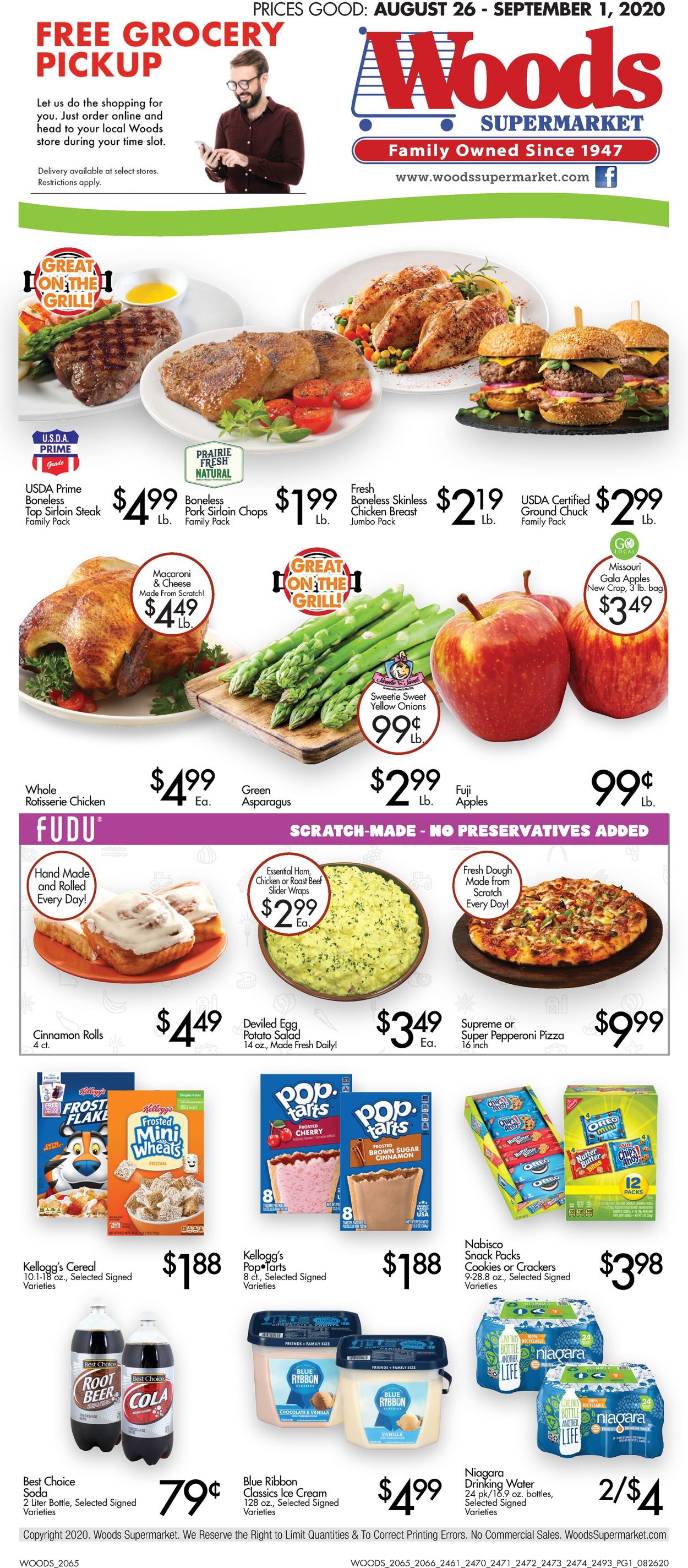 Woods Supermarket Weekly Ad Circular - valid 08/26-09/01/2020
