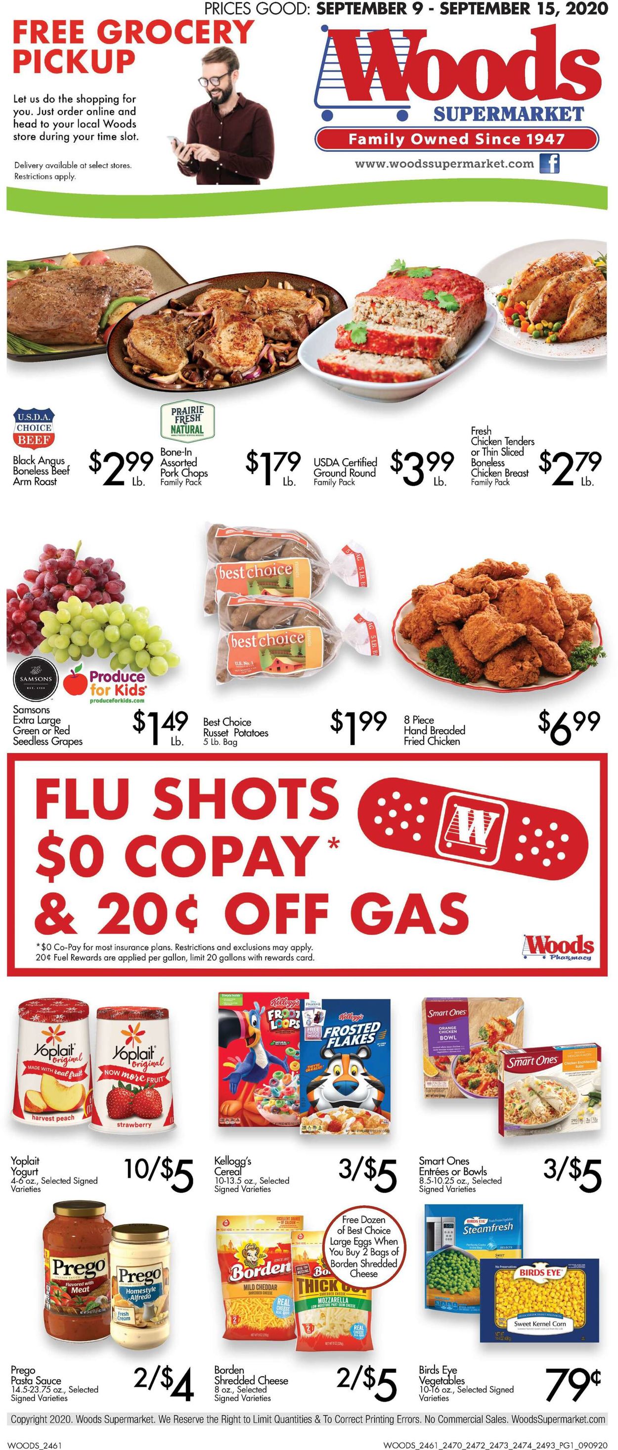 Woods Supermarket Weekly Ad Circular - valid 09/09-09/15/2020