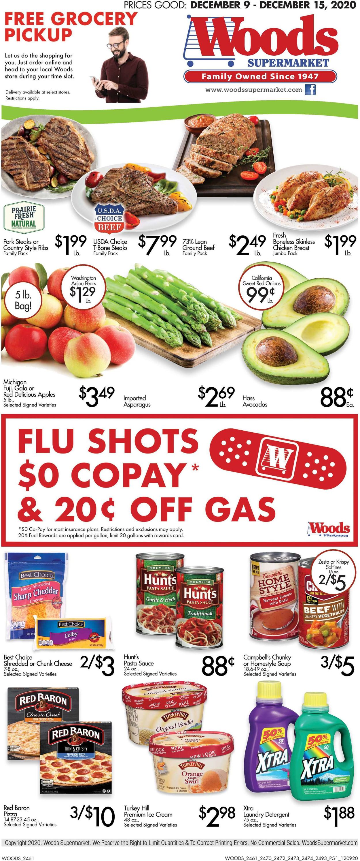 Woods Supermarket Weekly Ad Circular - valid 12/09-12/15/2020
