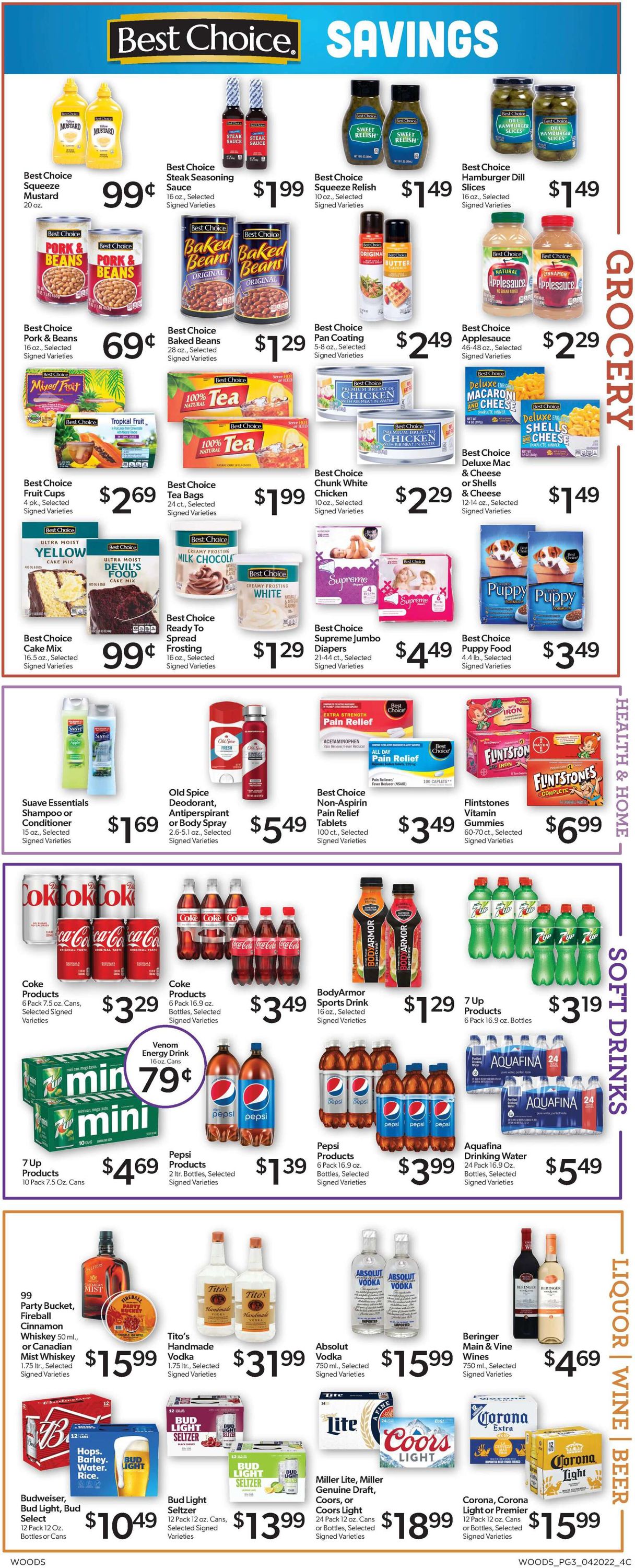 Woods Supermarket Weekly Ad Circular - valid 04/20-04/26/2022 (Page 3)
