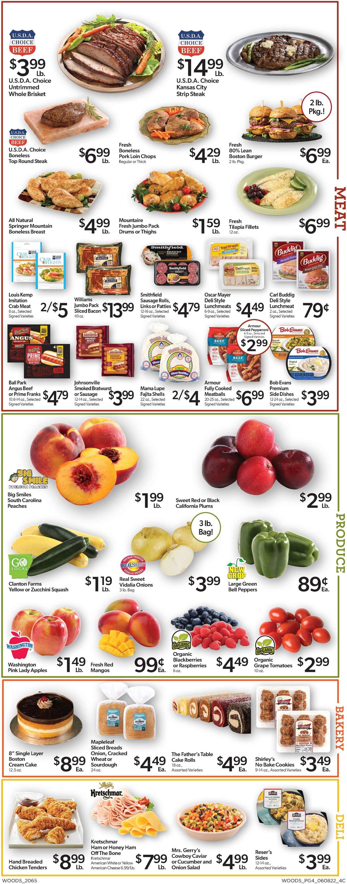 Woods Supermarket Weekly Ad Circular - valid 06/08-06/14/2022 (Page 4)