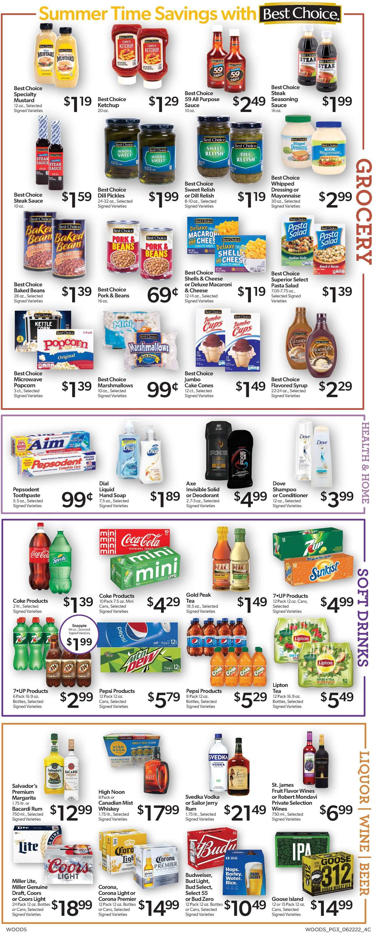 Woods Supermarket Weekly Ad Circular - valid 06/22-06/28/2022 (Page 3)