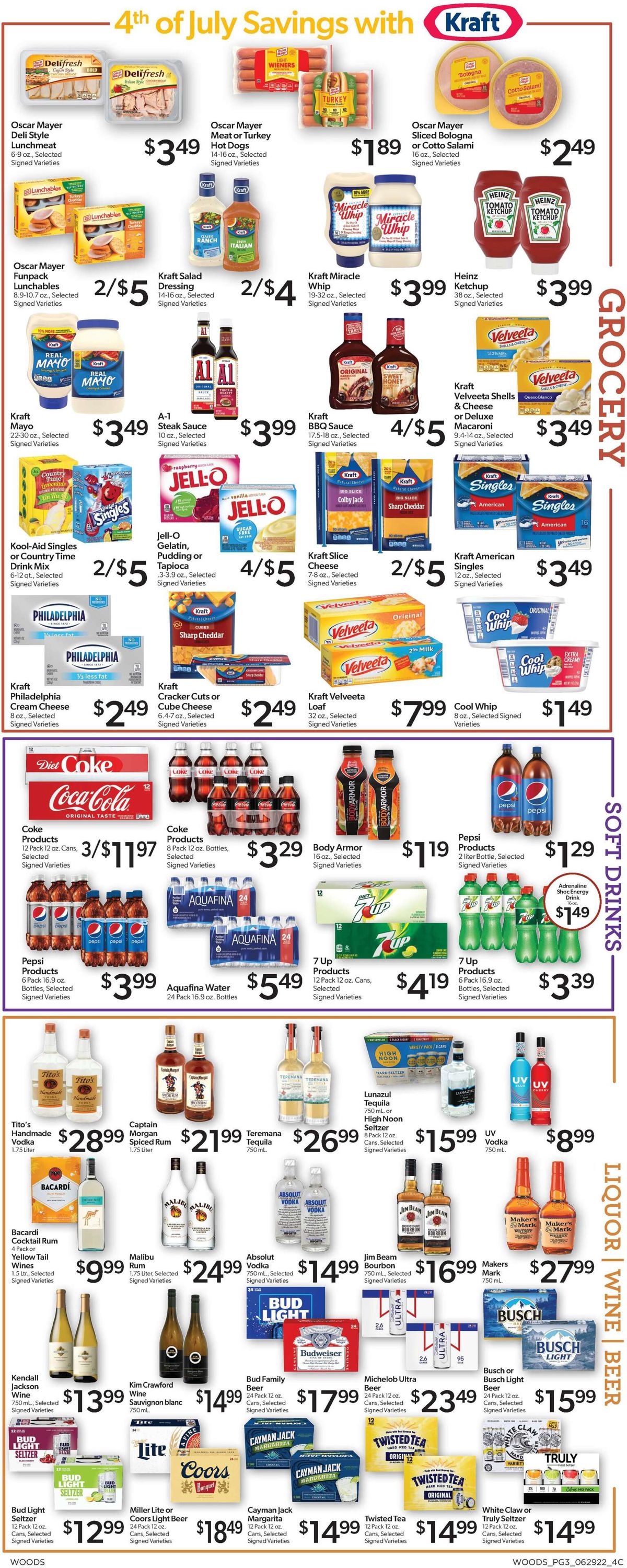 Woods Supermarket Weekly Ad Circular - valid 06/29-07/05/2022 (Page 3)