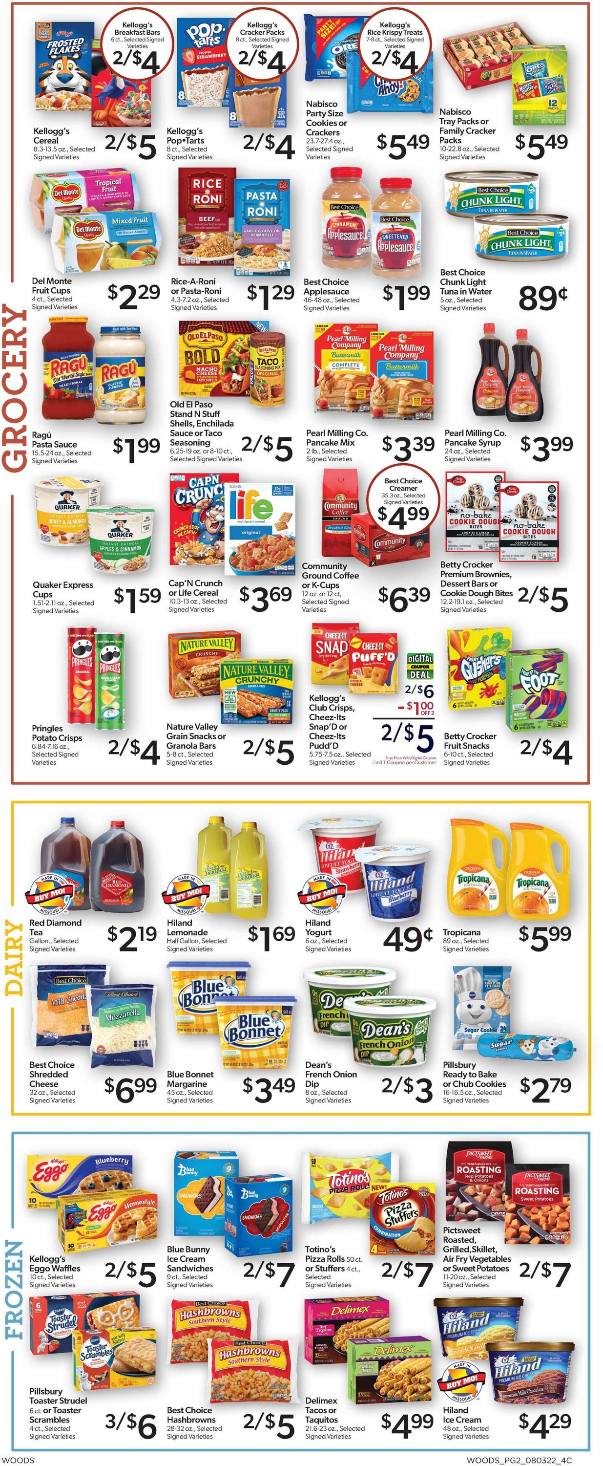 Woods Supermarket Weekly Ad Circular - valid 08/03-08/09/2022 (Page 2)