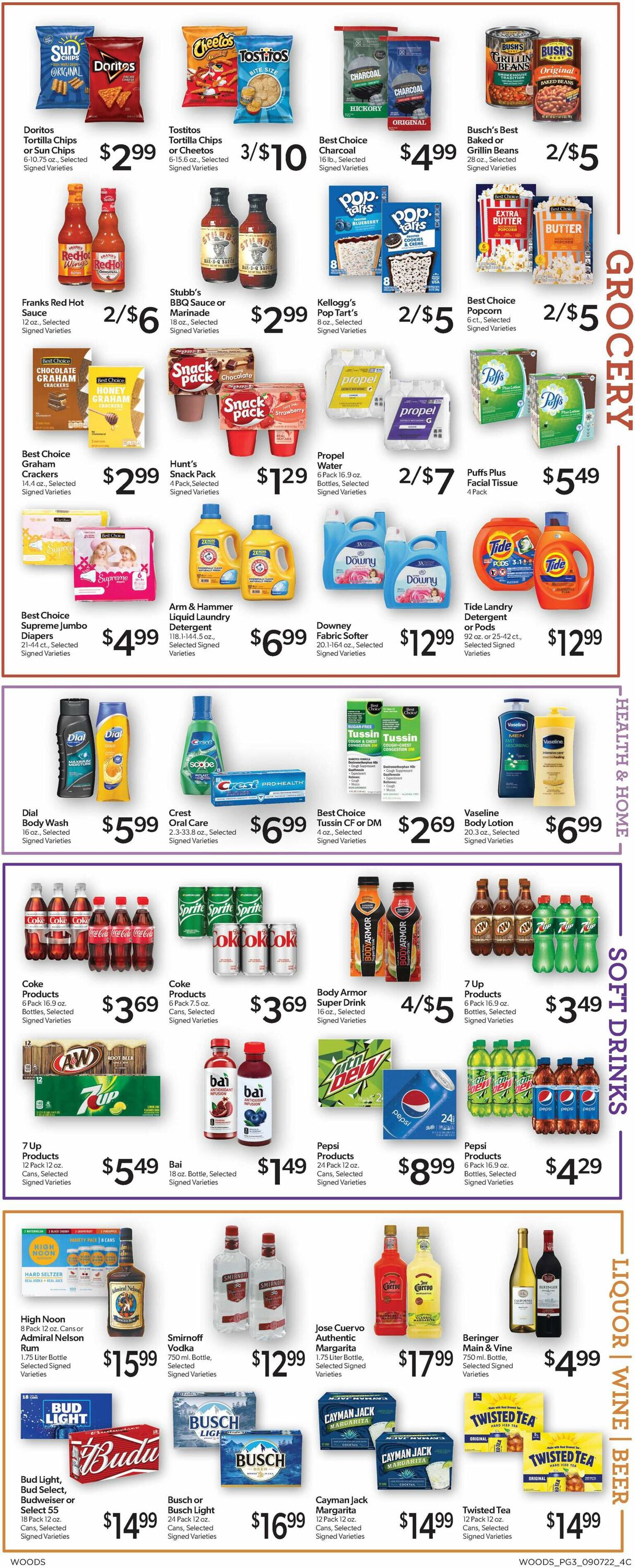 Woods Supermarket Weekly Ad Circular - valid 09/07-09/13/2022 (Page 3)