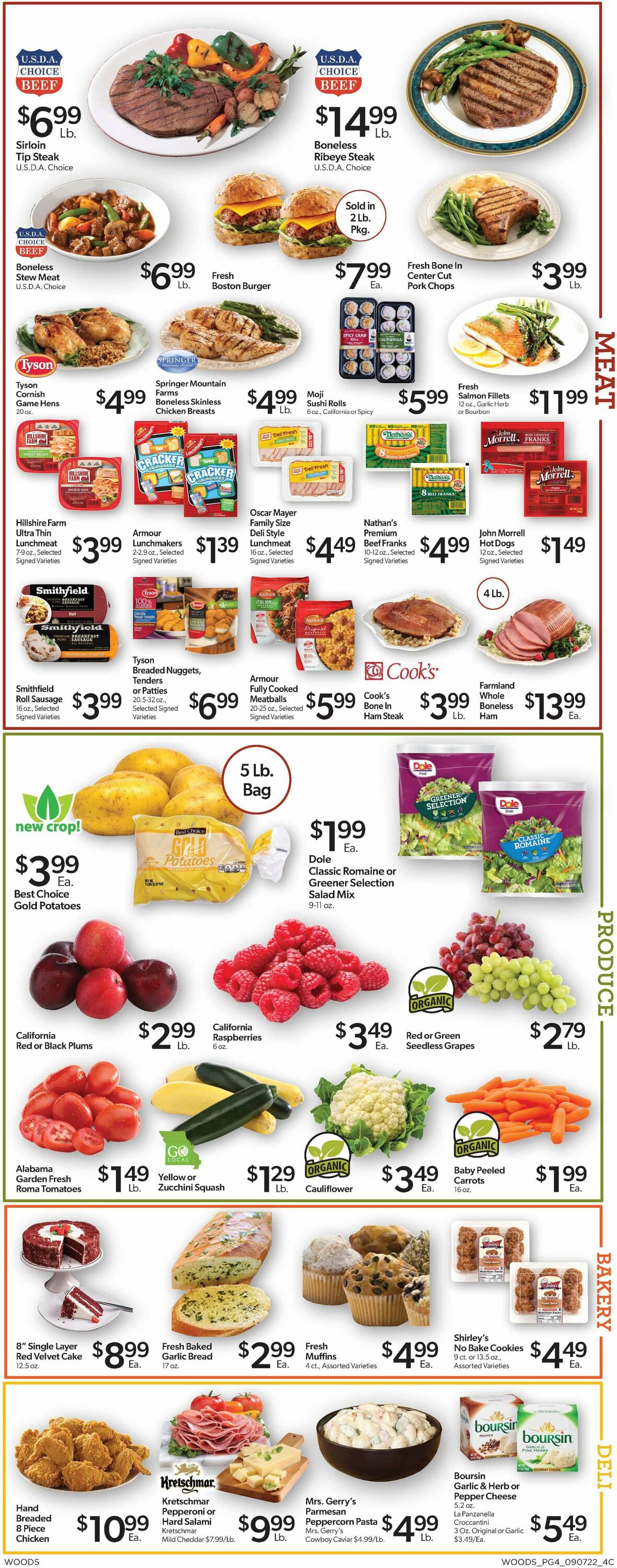 Woods Supermarket Weekly Ad Circular - valid 09/07-09/13/2022 (Page 4)
