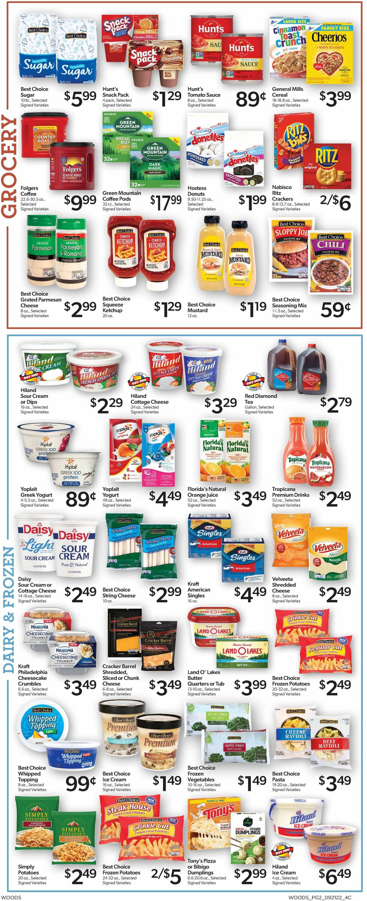 Woods Supermarket Weekly Ad Circular - valid 09/21-09/27/2022 (Page 2)