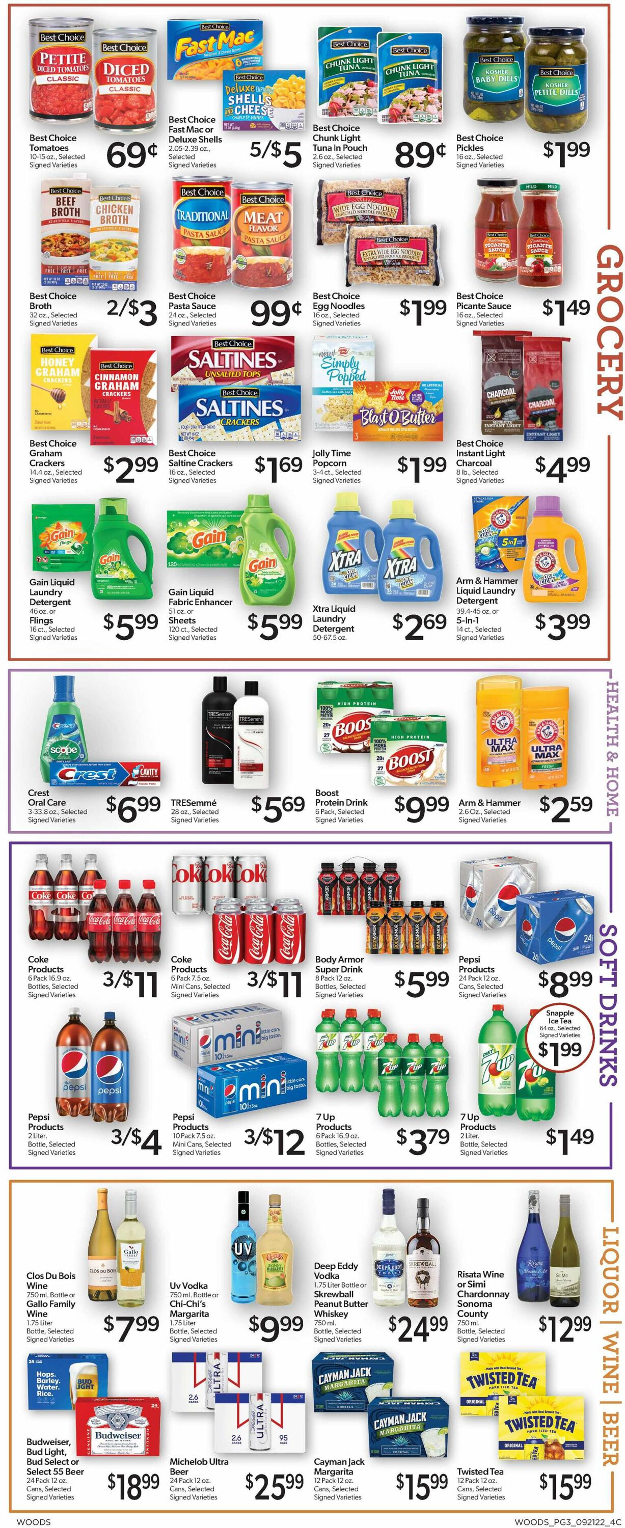 Woods Supermarket Weekly Ad Circular - valid 09/21-09/27/2022 (Page 3)