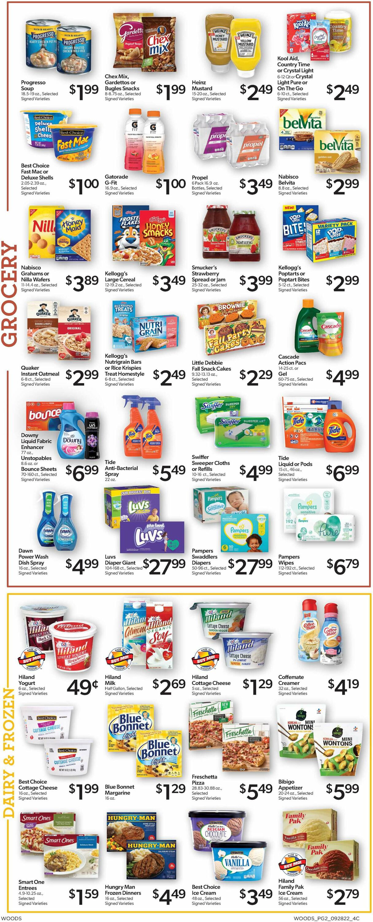 Woods Supermarket Weekly Ad Circular - valid 09/28-10/04/2022 (Page 2)