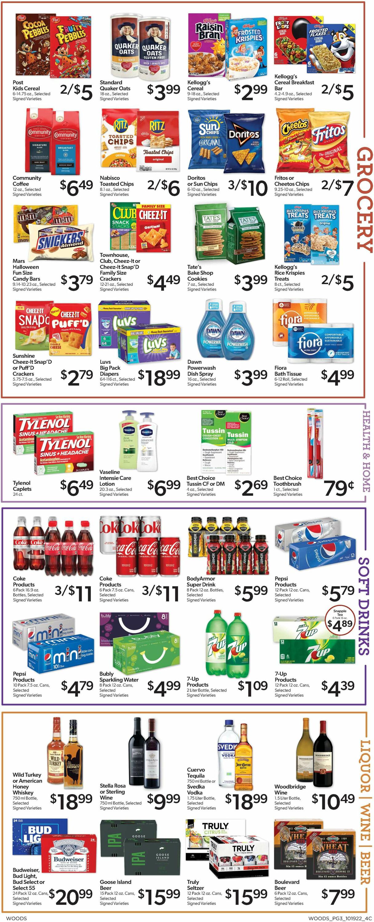Woods Supermarket Weekly Ad Circular - valid 10/19-10/25/2022 (Page 3)