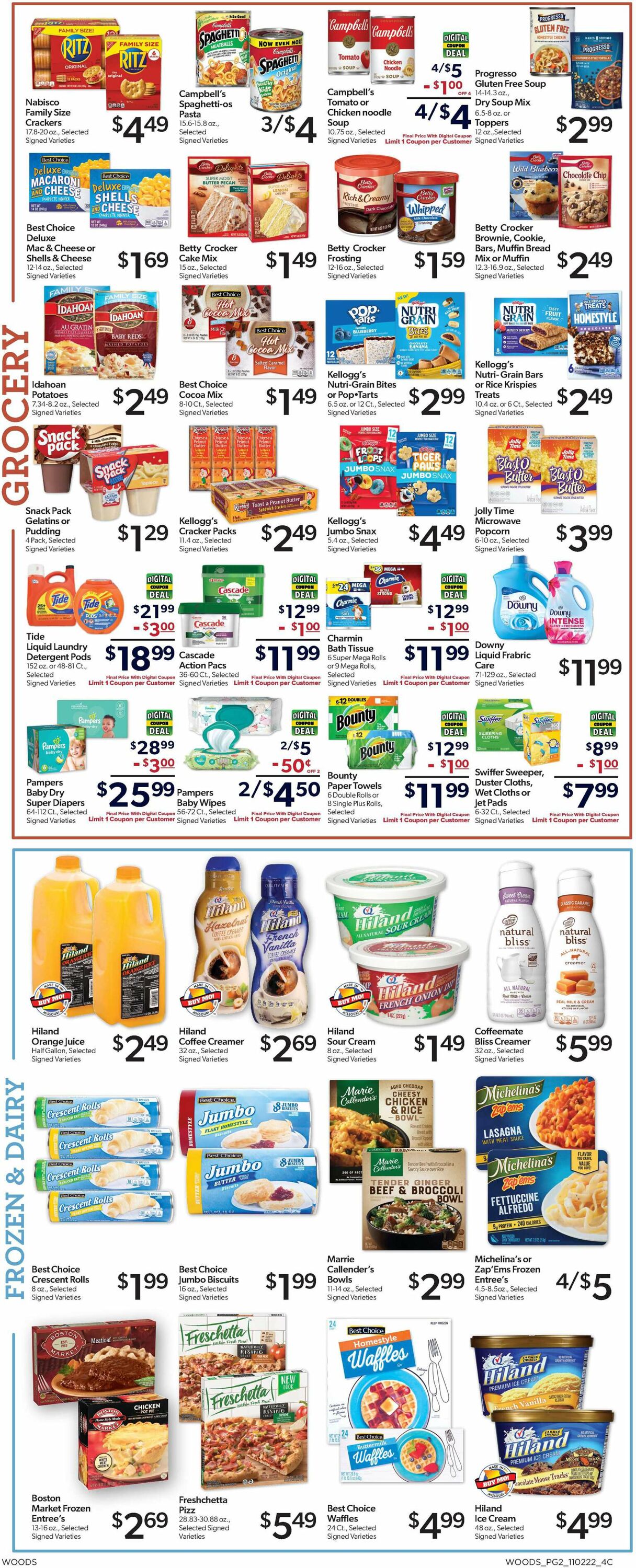 Woods Supermarket Weekly Ad Circular - valid 11/02-11/08/2022 (Page 2)