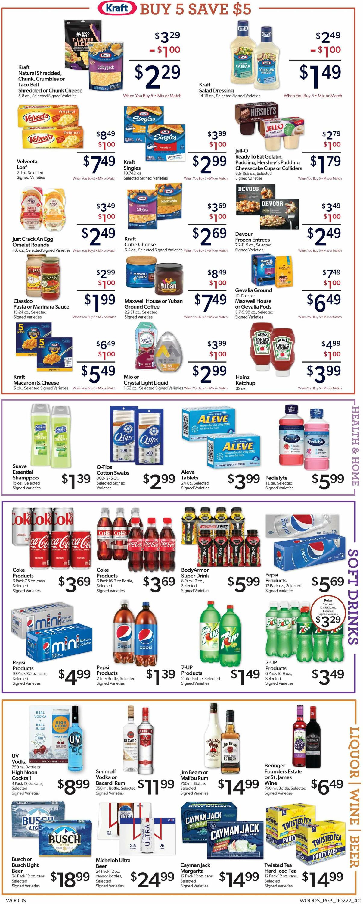 Woods Supermarket Weekly Ad Circular - valid 11/02-11/08/2022 (Page 3)