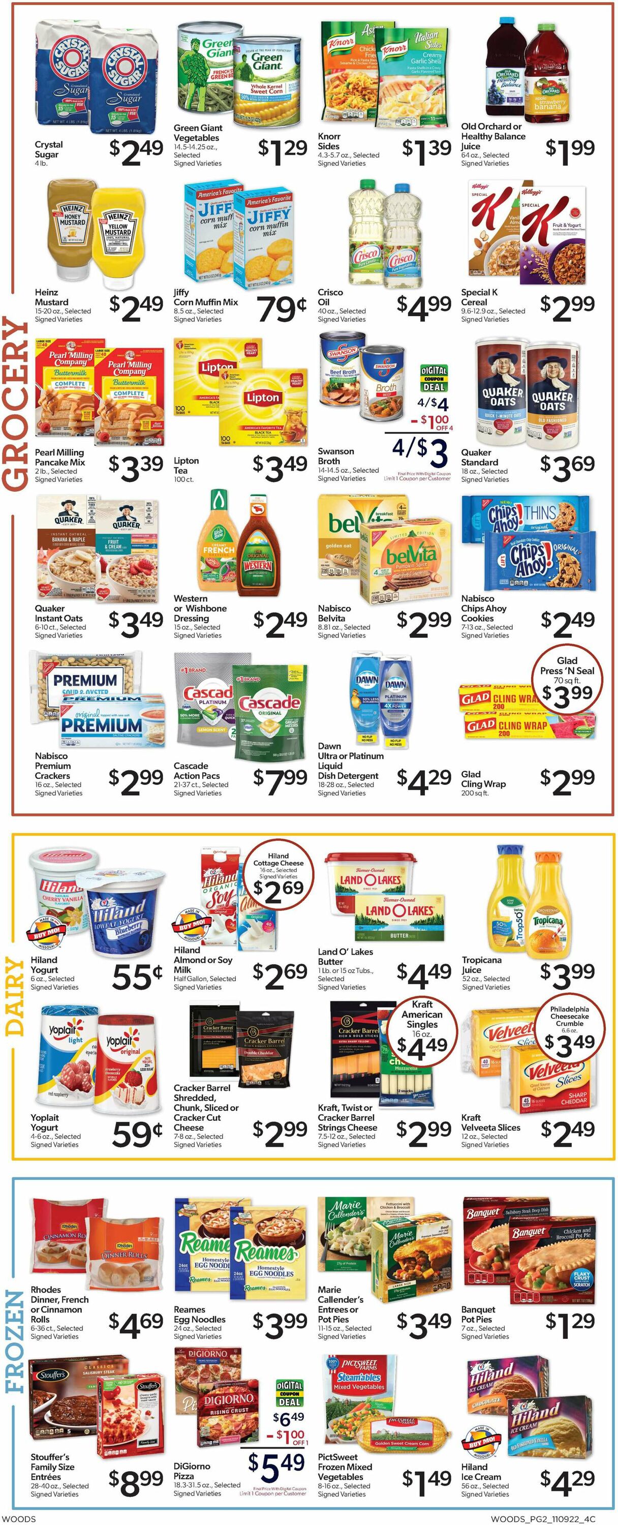 Woods Supermarket Weekly Ad Circular - valid 11/09-11/15/2022 (Page 2)