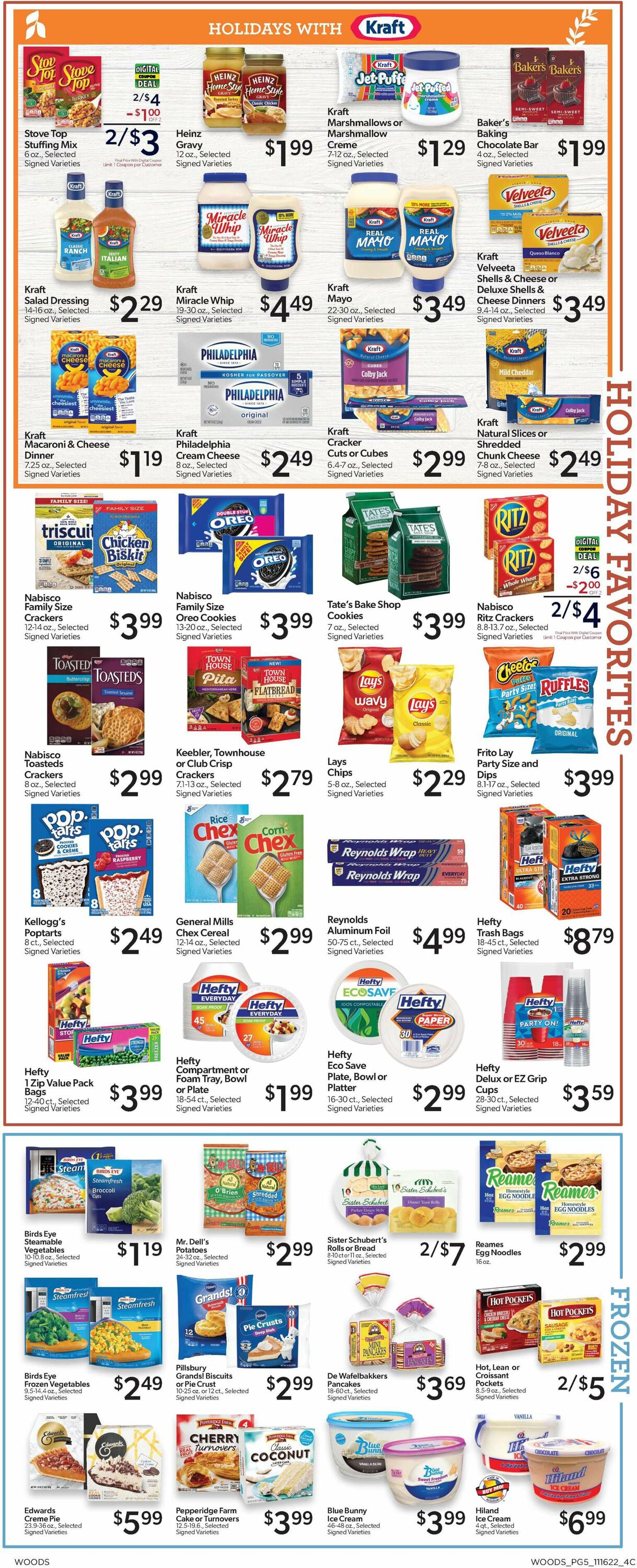 Woods Supermarket Weekly Ad Circular - valid 11/16-11/29/2022 (Page 5)