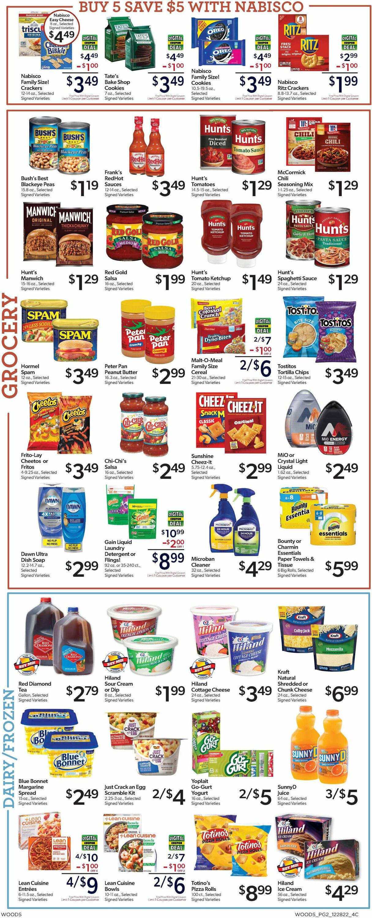 Woods Supermarket Weekly Ad Circular - valid 12/28-01/03/2023 (Page 2)