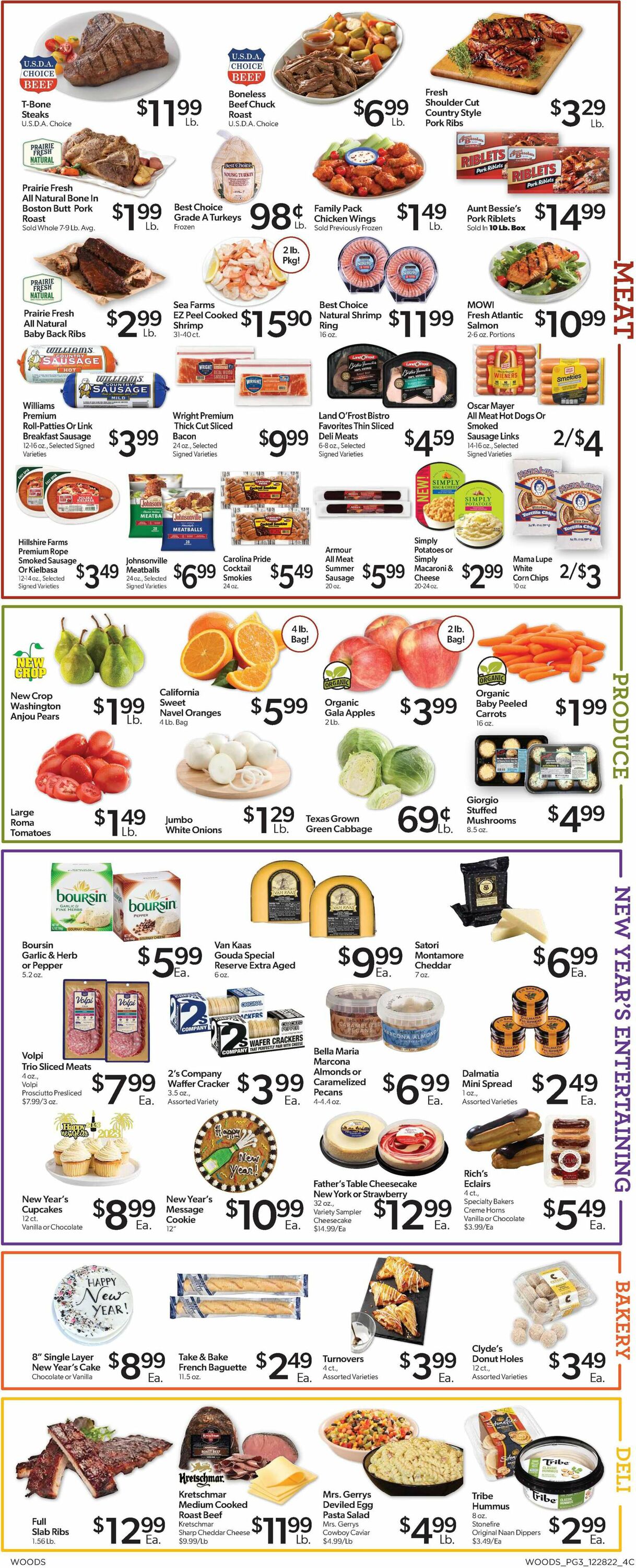 Woods Supermarket Weekly Ad Circular - valid 12/28-01/03/2023 (Page 3)