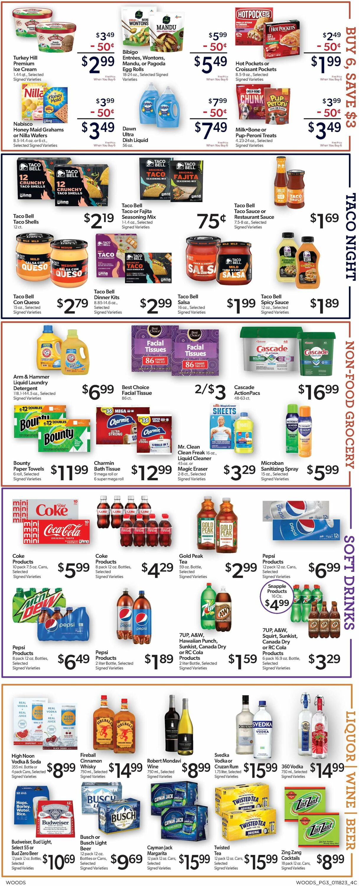 Woods Supermarket Weekly Ad Circular - valid 01/18-01/24/2023 (Page 3)