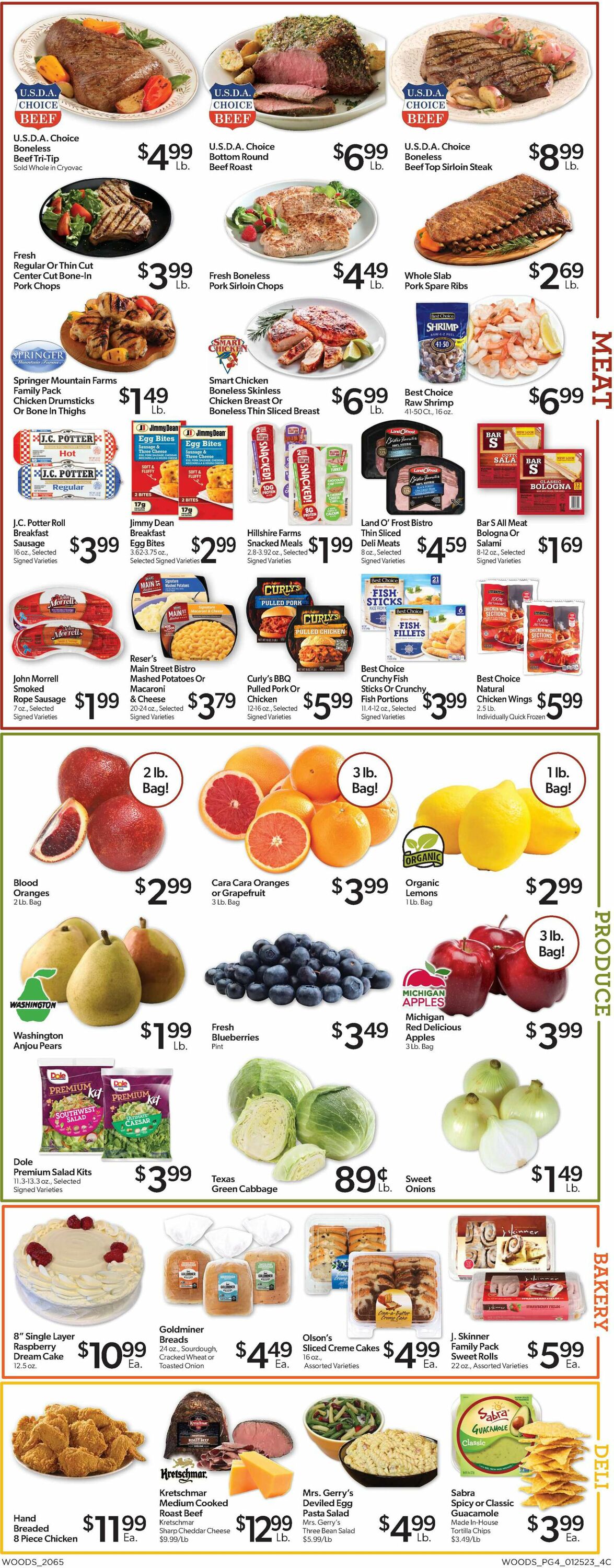 Woods Supermarket Weekly Ad Circular - valid 01/25-02/01/2023 (Page 4)