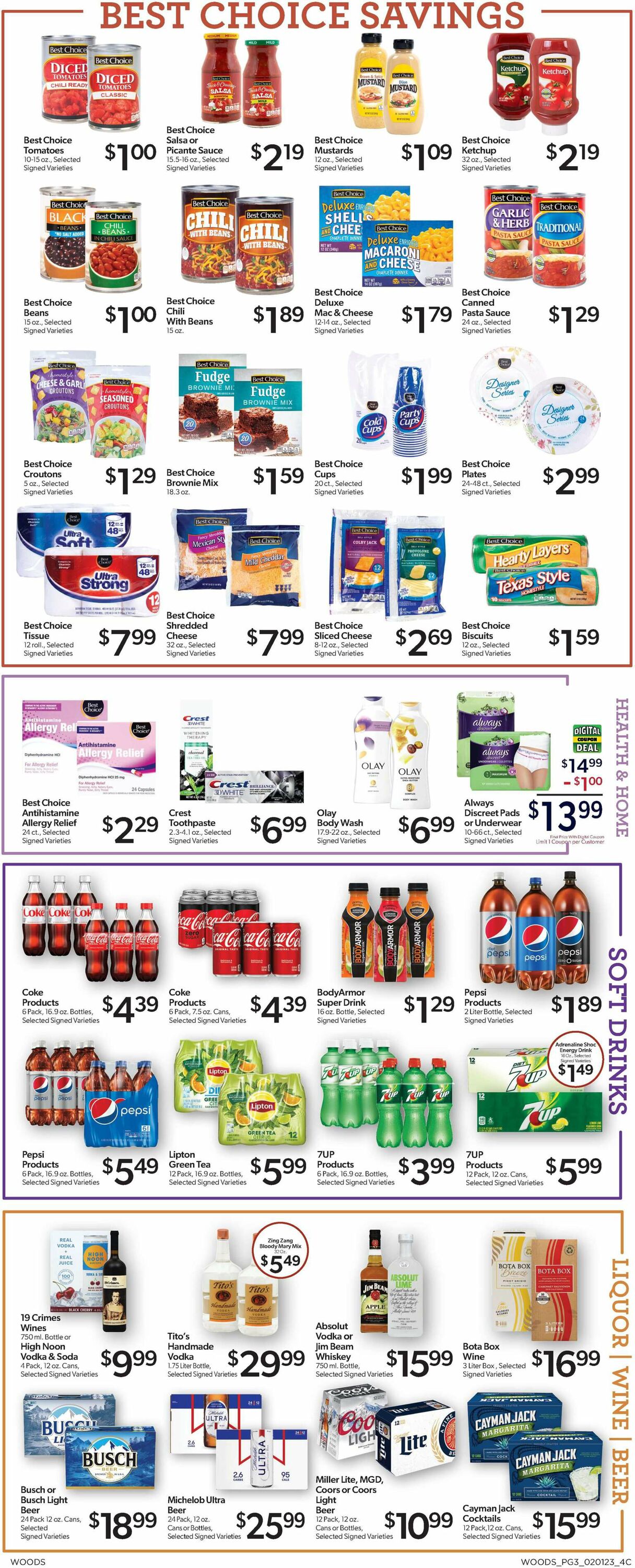 Woods Supermarket Weekly Ad Circular - valid 02/01-02/07/2023 (Page 3)