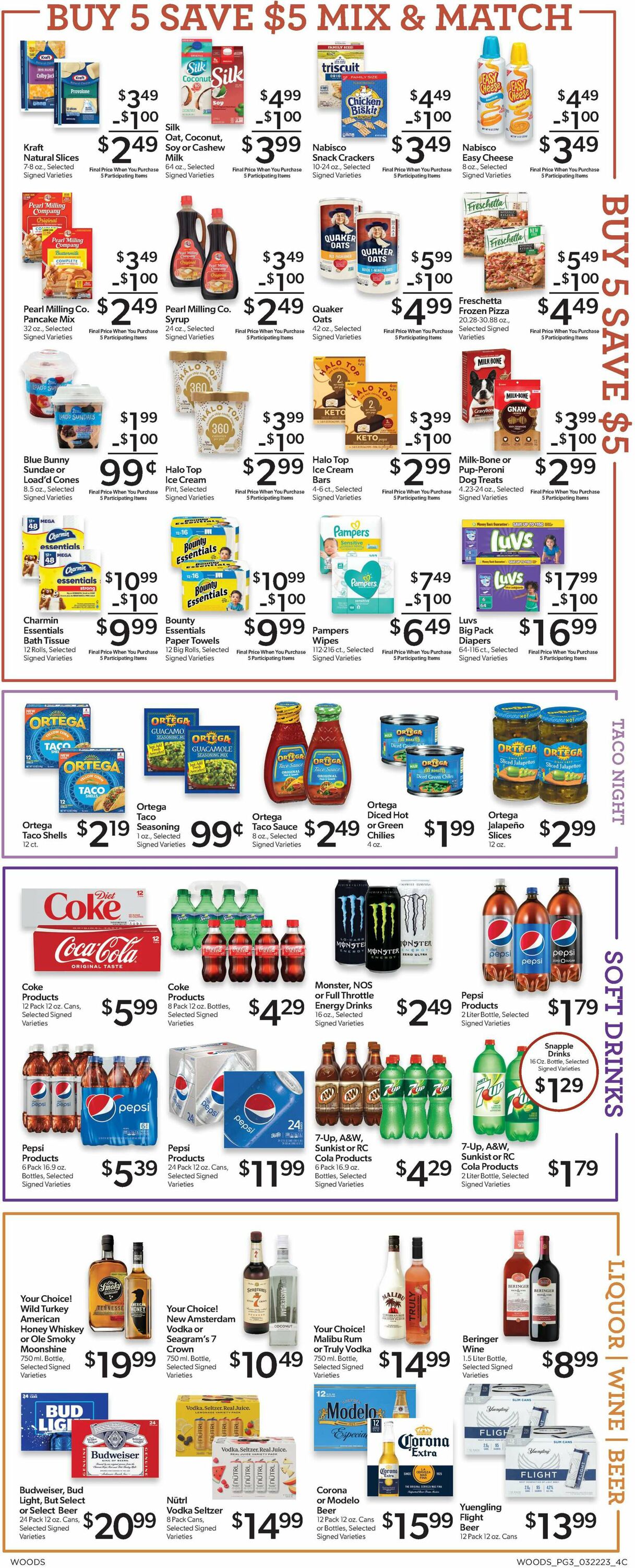 Woods Supermarket Weekly Ad Circular - valid 03/22-03/28/2023 (Page 3)