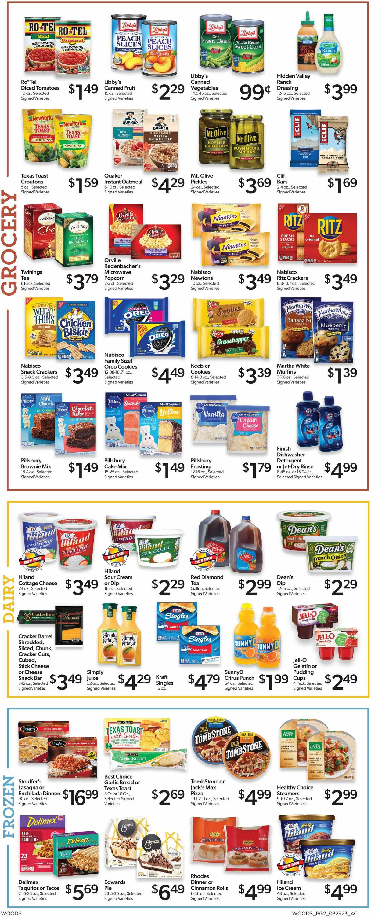 Woods Supermarket Weekly Ad Circular - valid 03/29-04/04/2023 (Page 2)