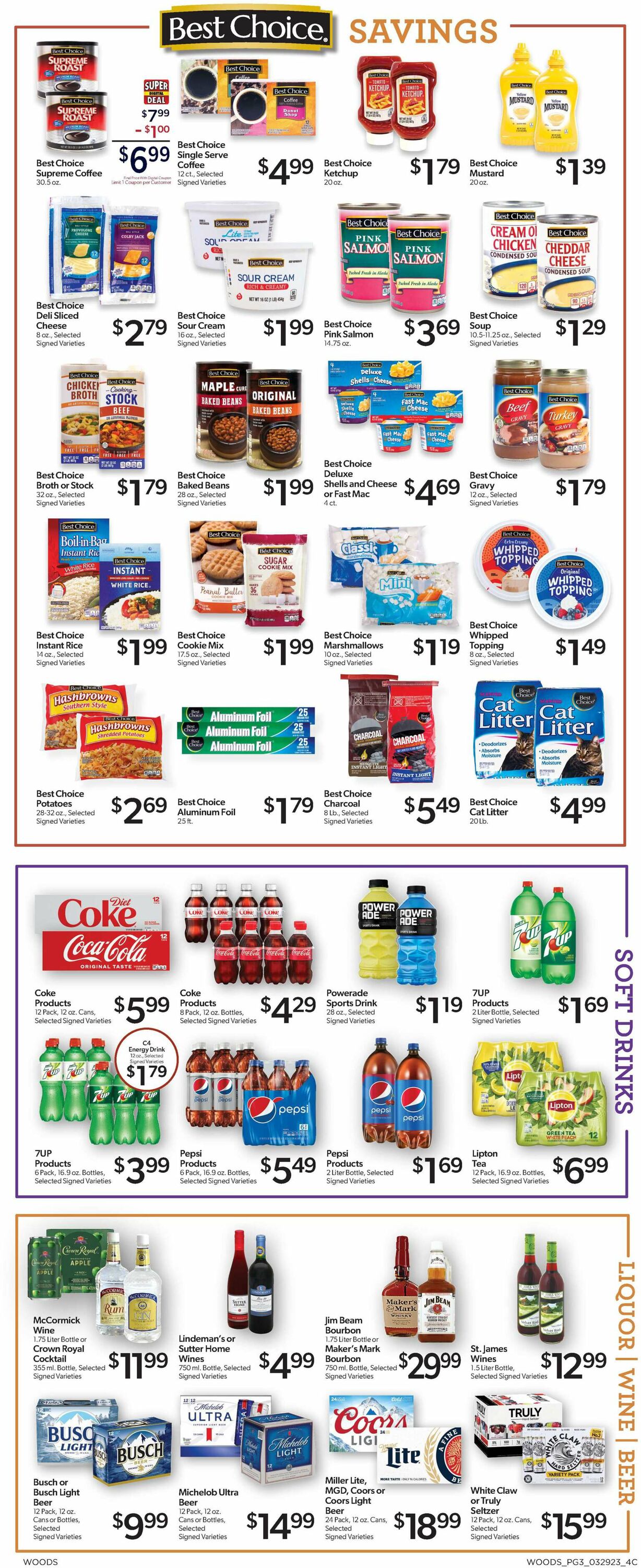 Woods Supermarket Weekly Ad Circular - valid 03/29-04/04/2023 (Page 3)