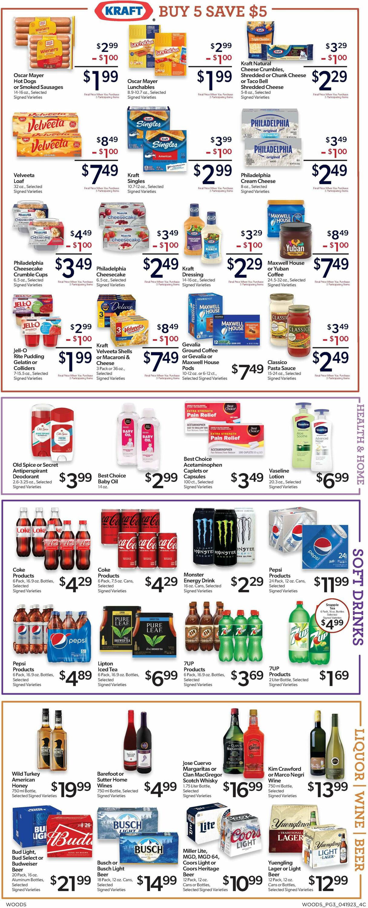 Woods Supermarket Weekly Ad Circular - valid 04/19-04/25/2023 (Page 3)