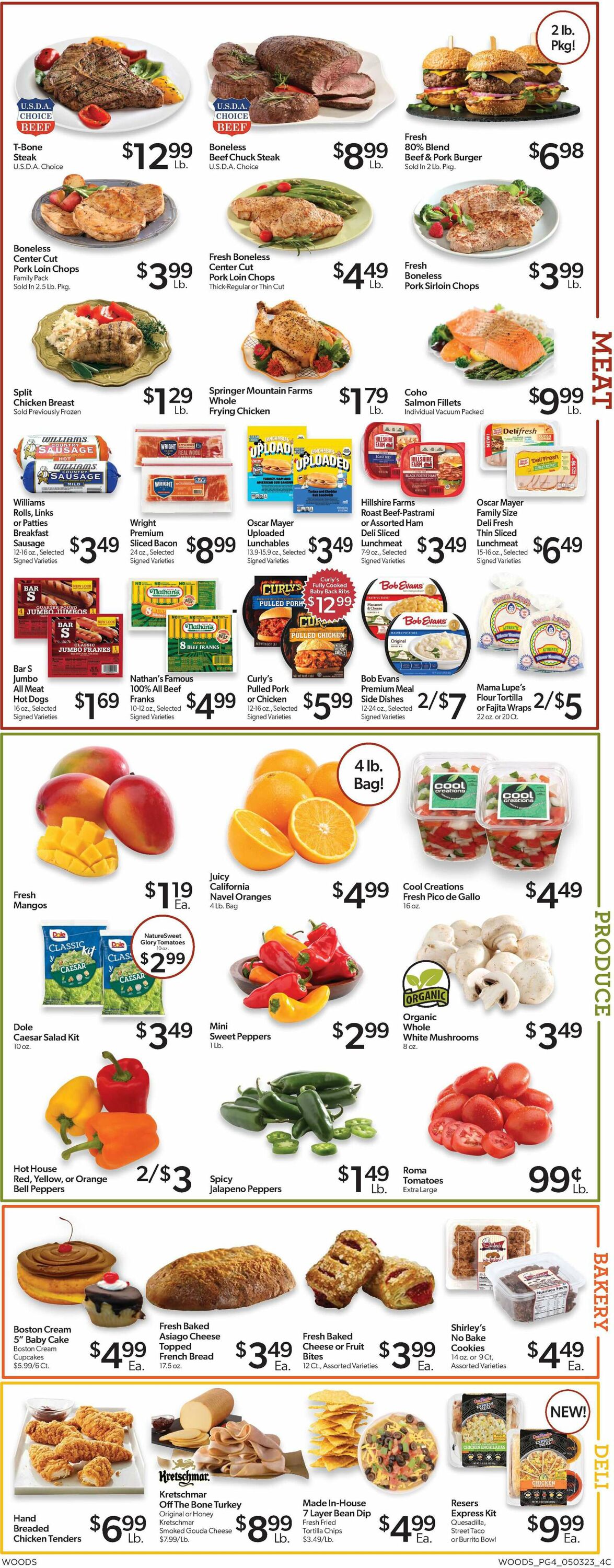 Woods Supermarket Weekly Ad Circular - valid 05/03-05/09/2023 (Page 4)