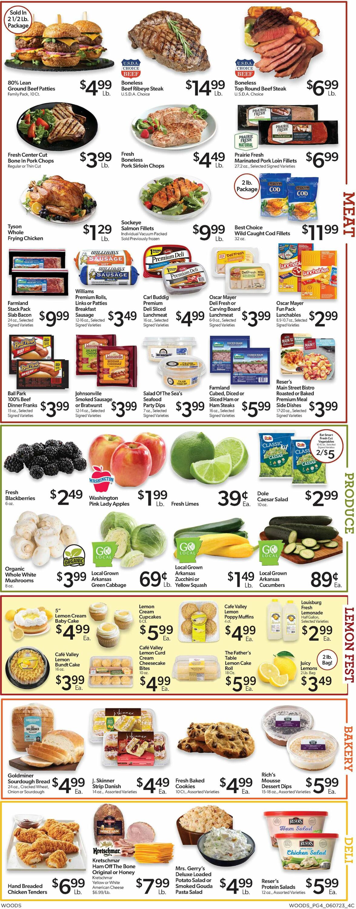 Woods Supermarket Weekly Ad Circular - valid 06/07-06/13/2023 (Page 4)