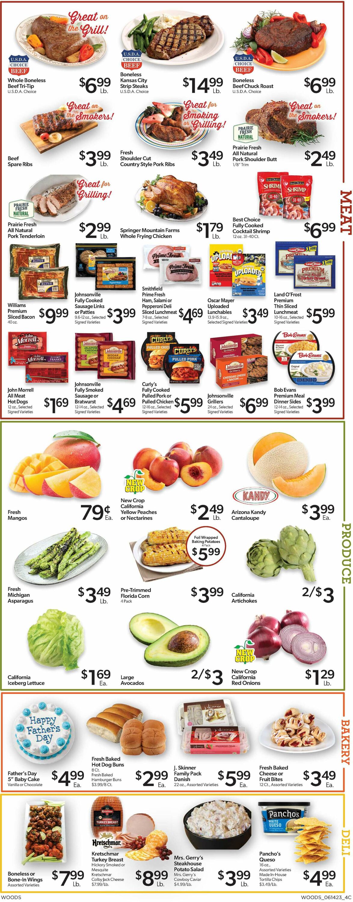 Woods Supermarket Weekly Ad Circular - valid 06/14-06/20/2023 (Page 4)