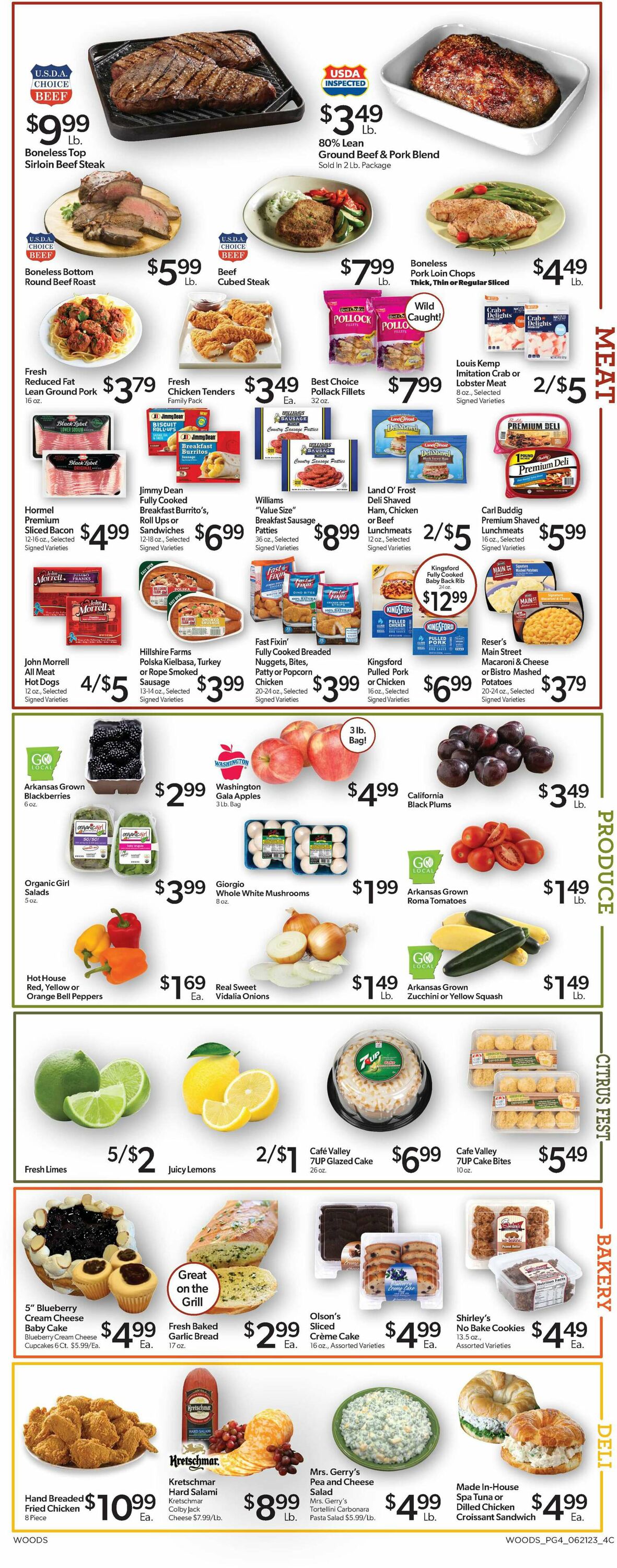 Woods Supermarket Weekly Ad Circular - valid 06/21-06/27/2023 (Page 4)