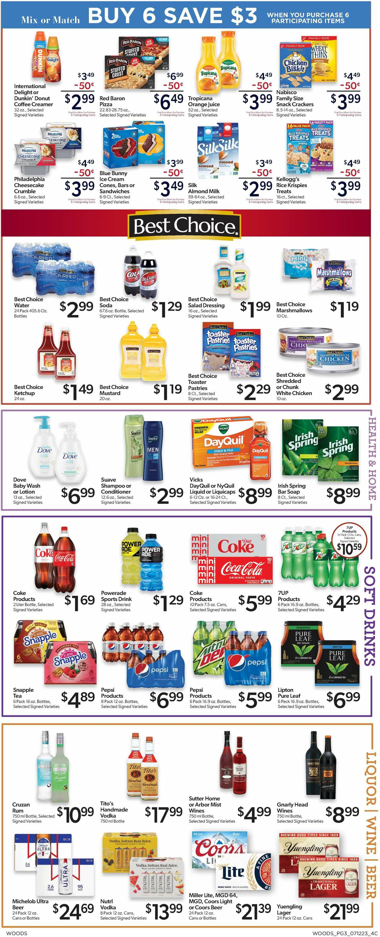 Woods Supermarket Weekly Ad Circular - valid 07/12-07/18/2023 (Page 3)