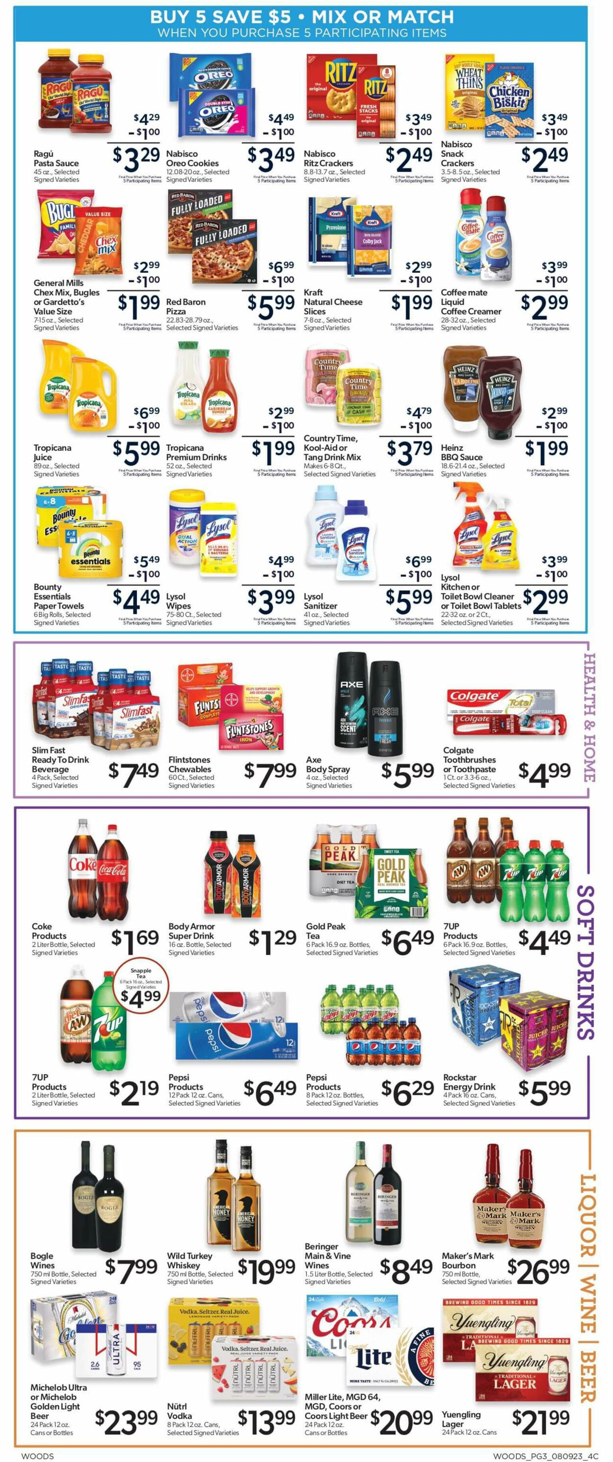 Woods Supermarket Weekly Ad Circular - valid 08/09-08/15/2023 (Page 3)