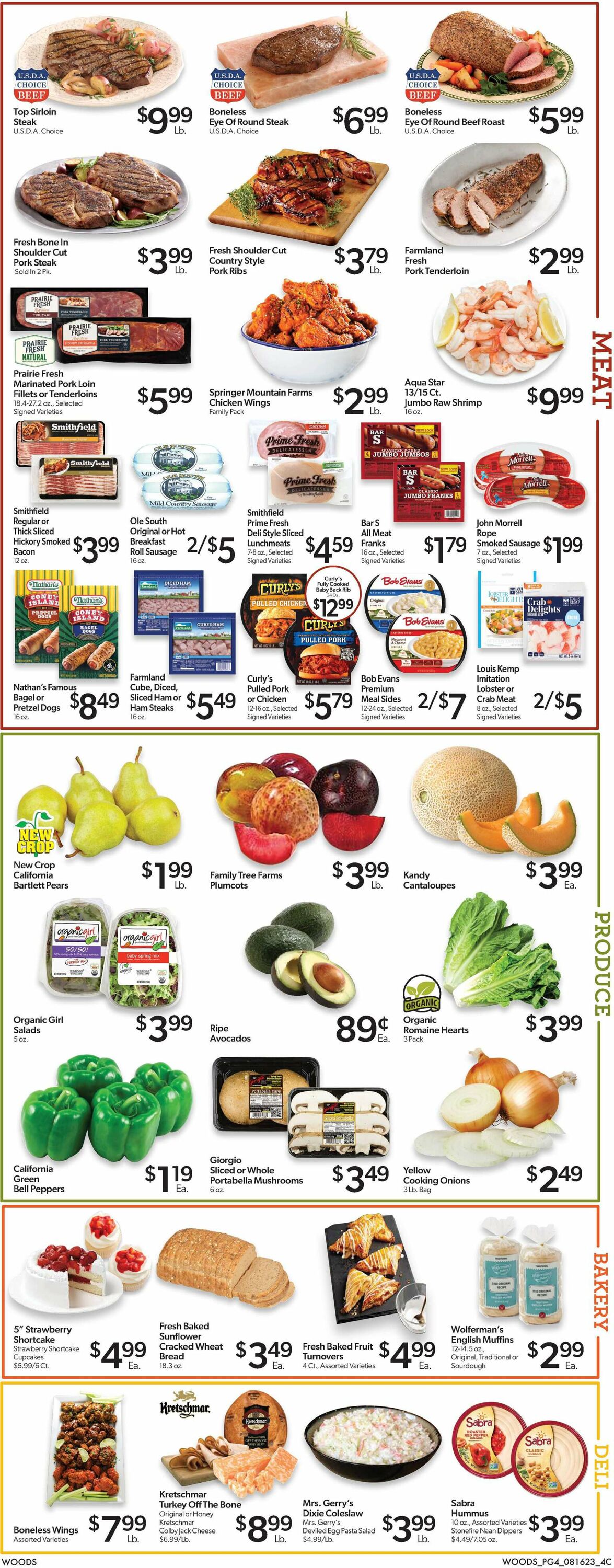 Woods Supermarket Weekly Ad Circular - valid 08/16-08/22/2023 (Page 4)