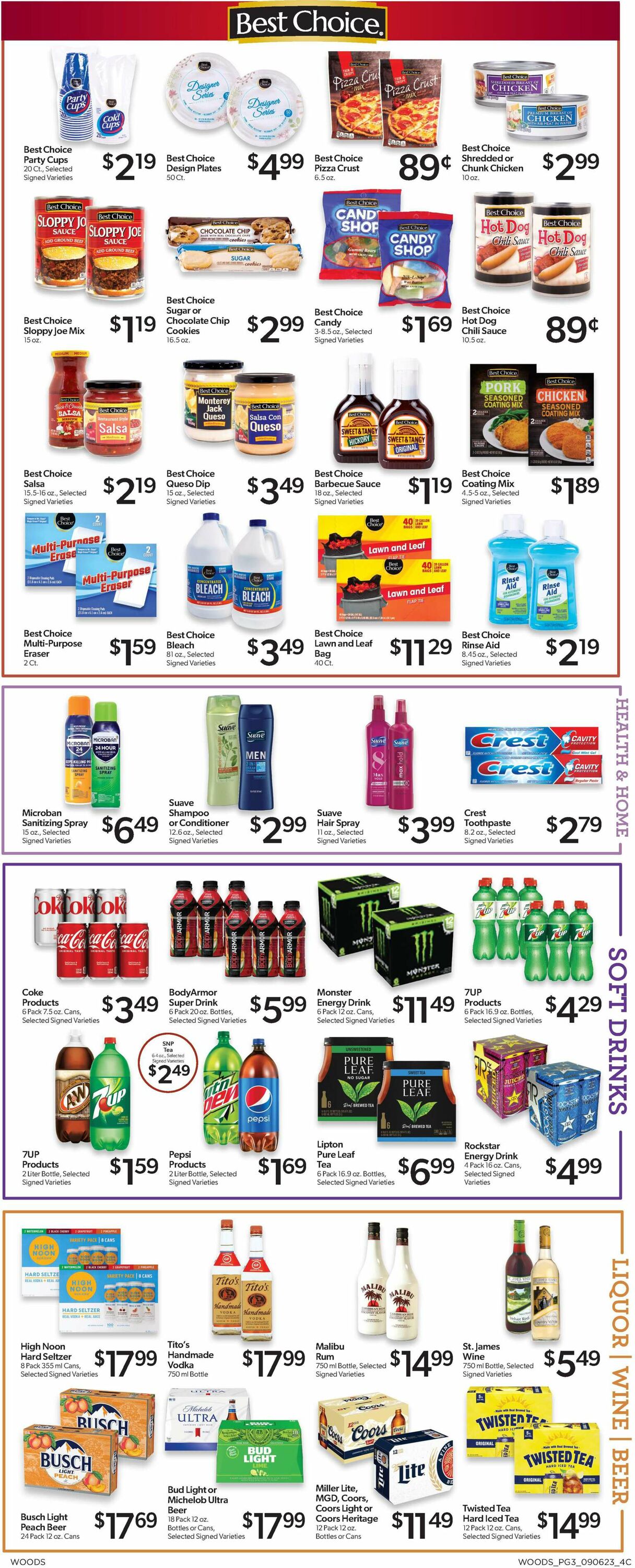 Woods Supermarket Weekly Ad Circular - valid 09/06-09/12/2023 (Page 3)