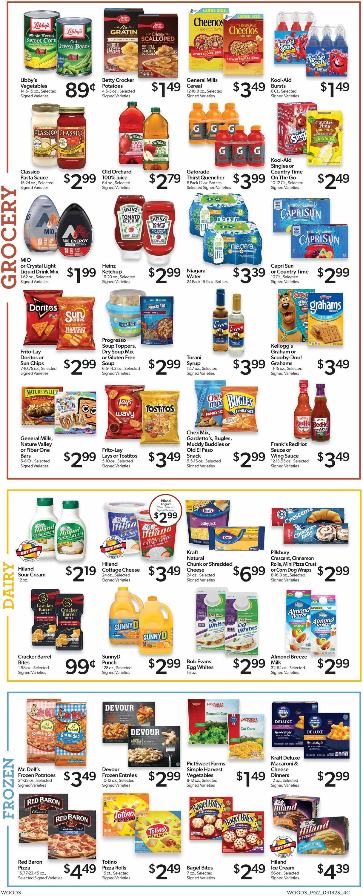 Woods Supermarket Weekly Ad Circular - valid 09/13-09/19/2023 (Page 2)