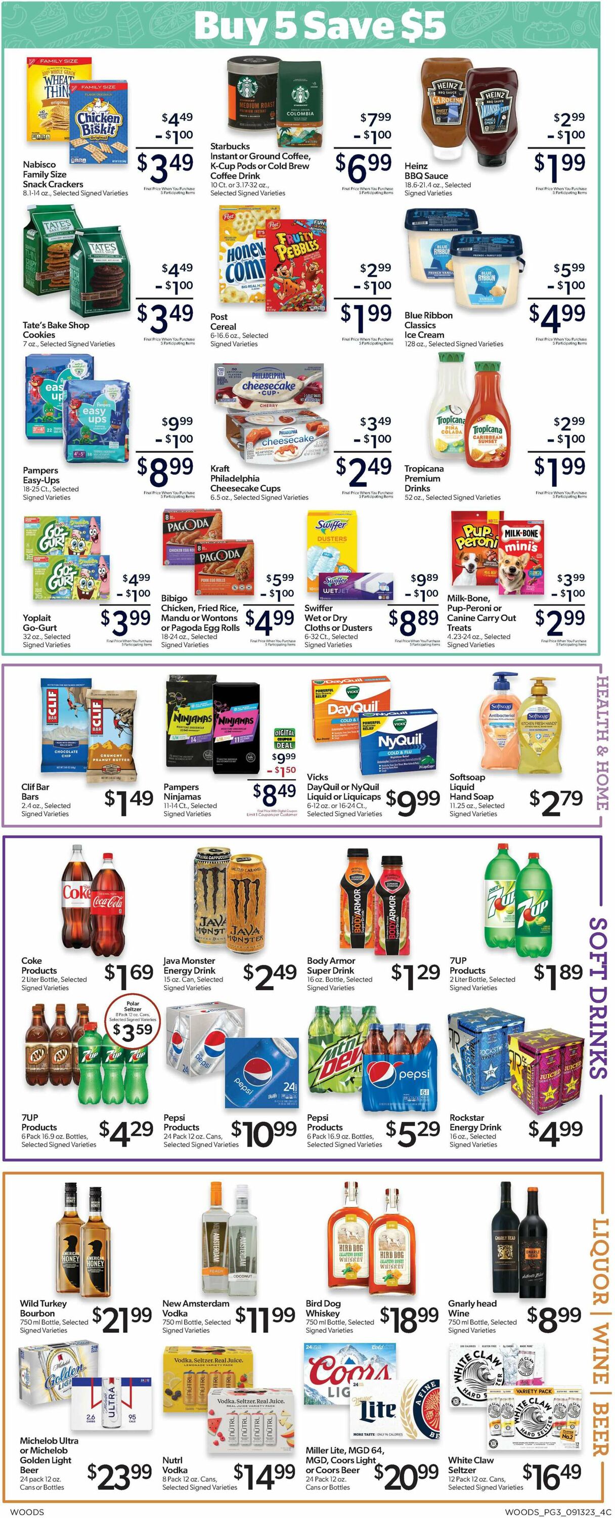 Woods Supermarket Weekly Ad Circular - valid 09/13-09/19/2023 (Page 3)