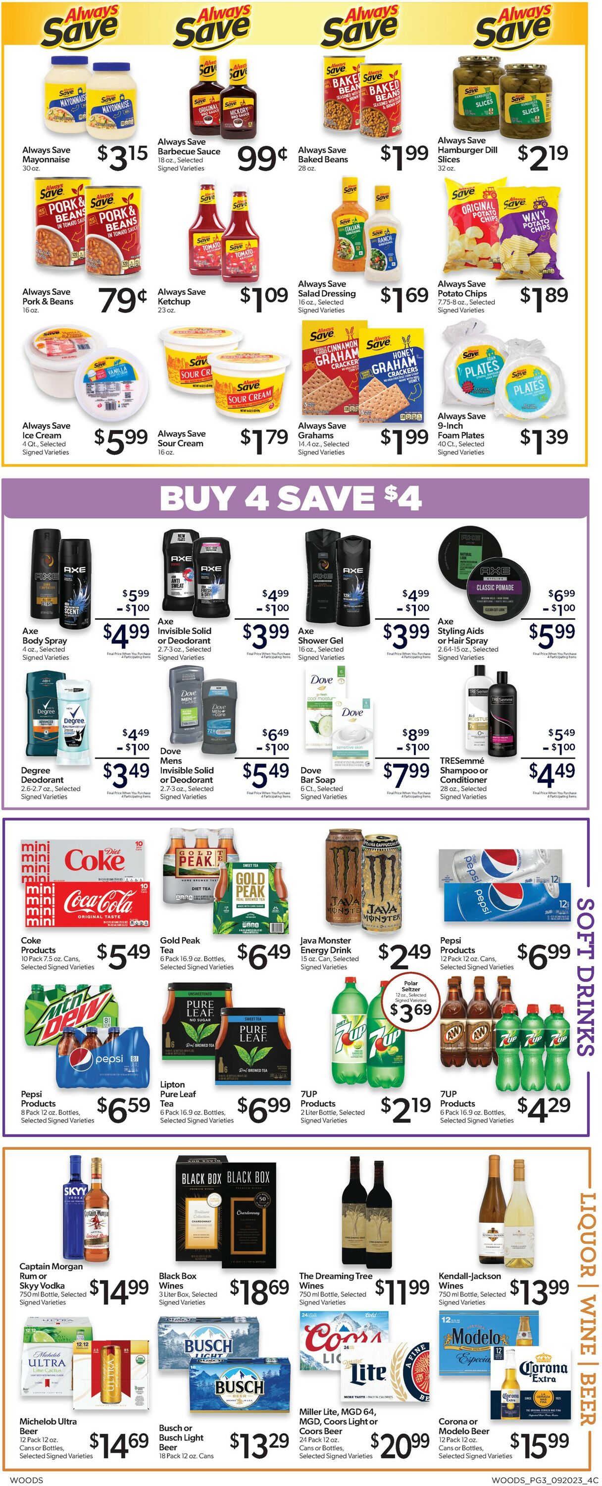 Woods Supermarket Weekly Ad Circular - valid 09/20-09/26/2023 (Page 3)
