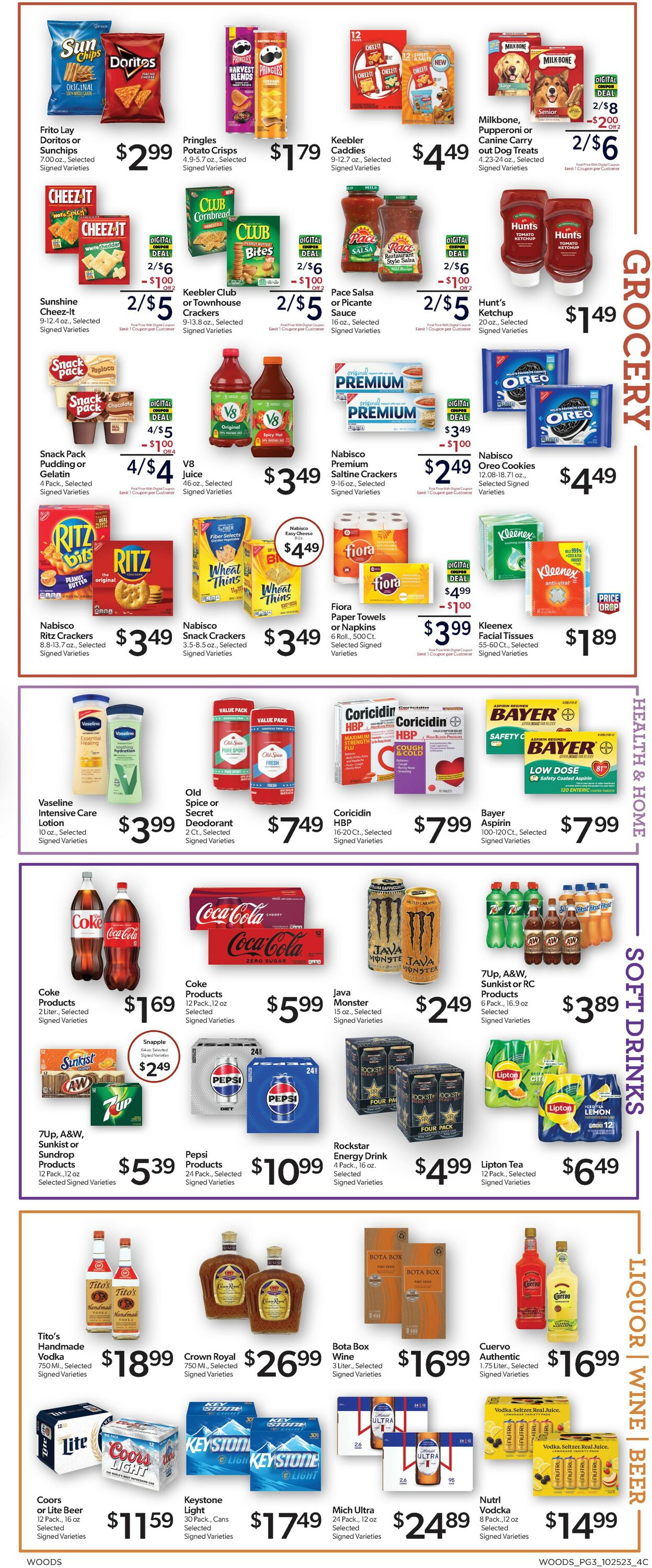 Woods Supermarket Weekly Ad Circular - valid 10/25-11/01/2023 (Page 3)