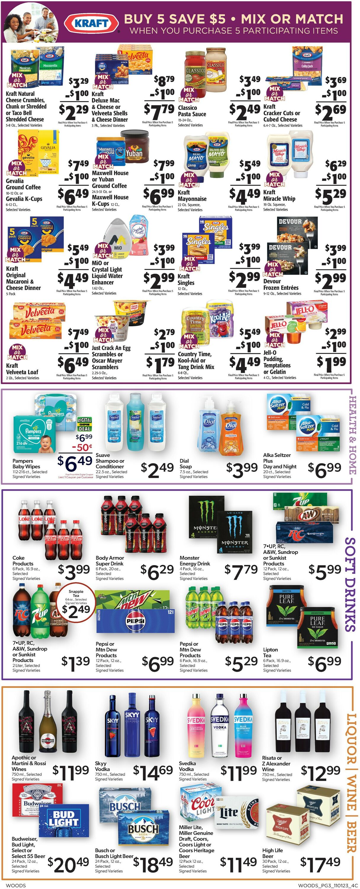 Woods Supermarket Weekly Ad Circular - valid 11/01-11/07/2023 (Page 3)