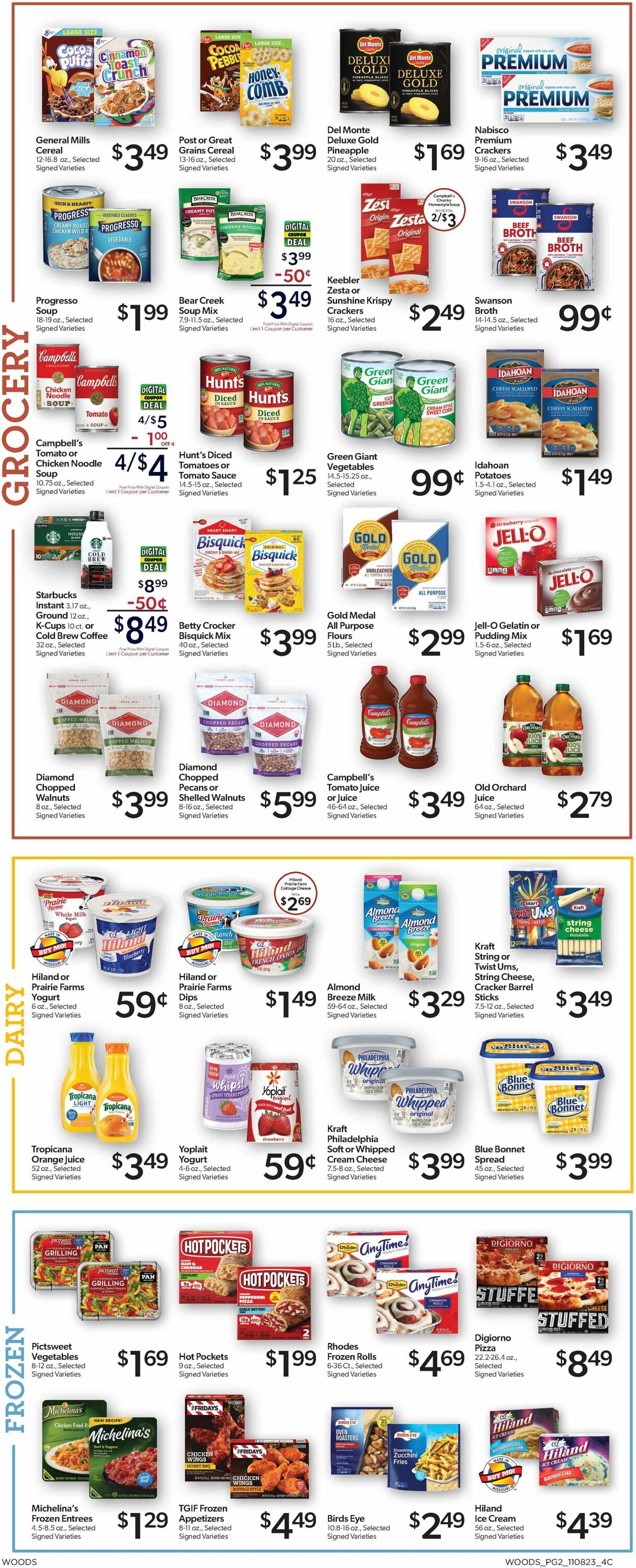 Woods Supermarket Weekly Ad Circular - valid 11/08-11/14/2023 (Page 2)