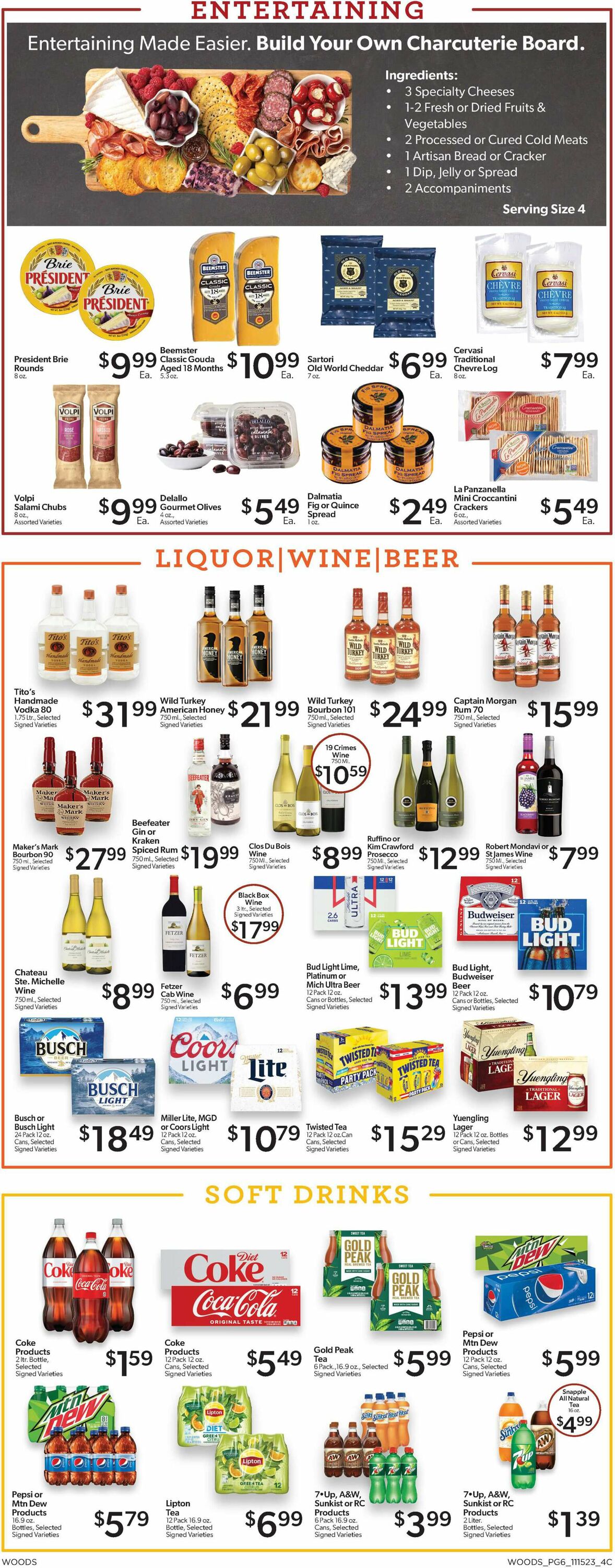 Woods Supermarket Weekly Ad Circular - valid 11/15-11/28/2023 (Page 6)
