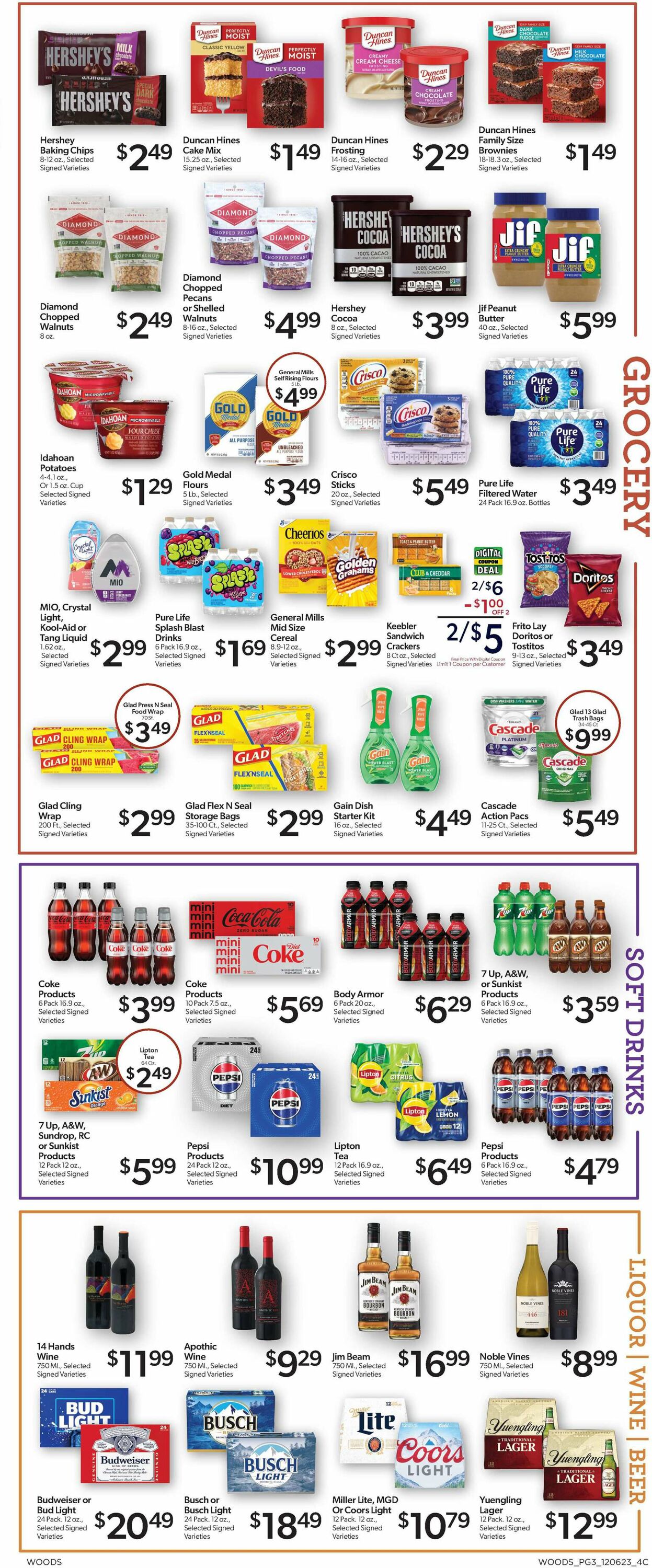 Woods Supermarket Weekly Ad Circular - valid 12/06-12/12/2023 (Page 3)