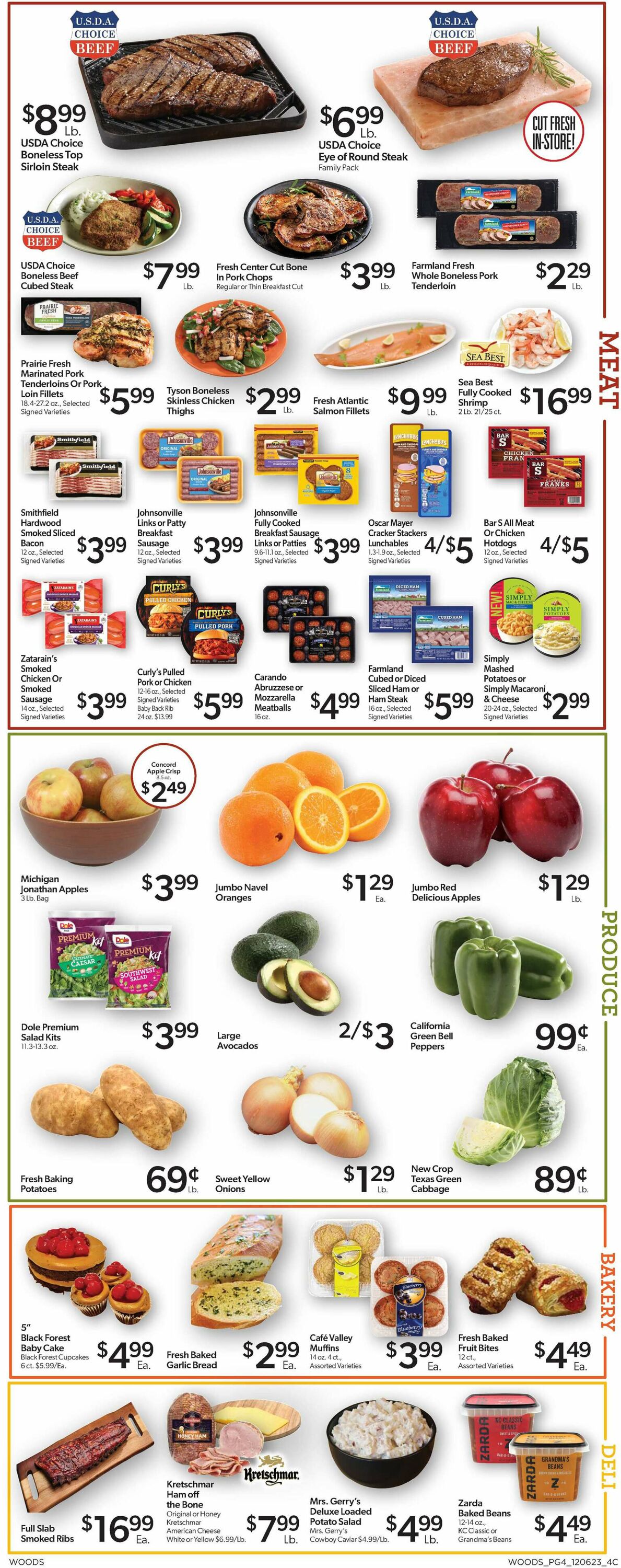 Woods Supermarket Weekly Ad Circular - valid 12/06-12/12/2023 (Page 4)